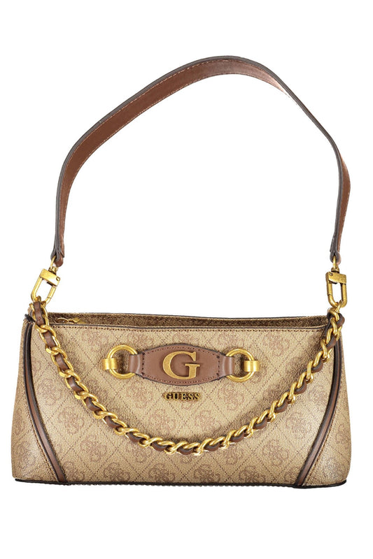 Guess Jeans Beige Chic Chain-Handle Handbag