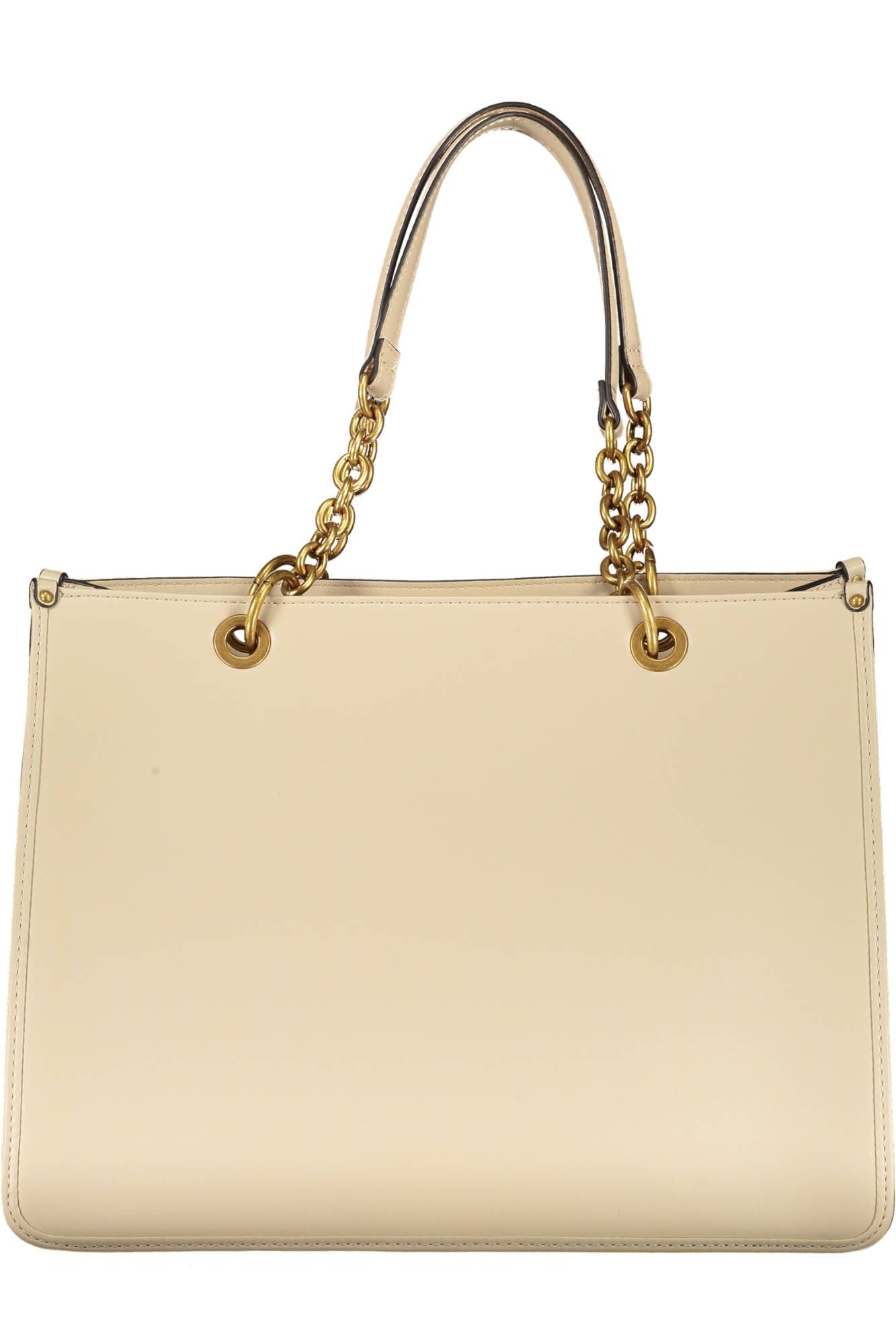 Guess Jeans Beige Elegance Shoulder Bag with Logo Detail