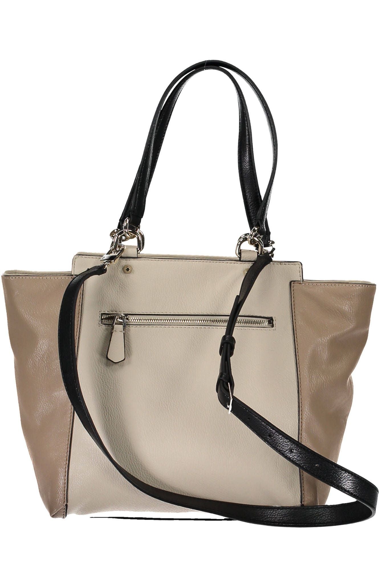 Guess Jeans Chic Beige Carryall Handbag