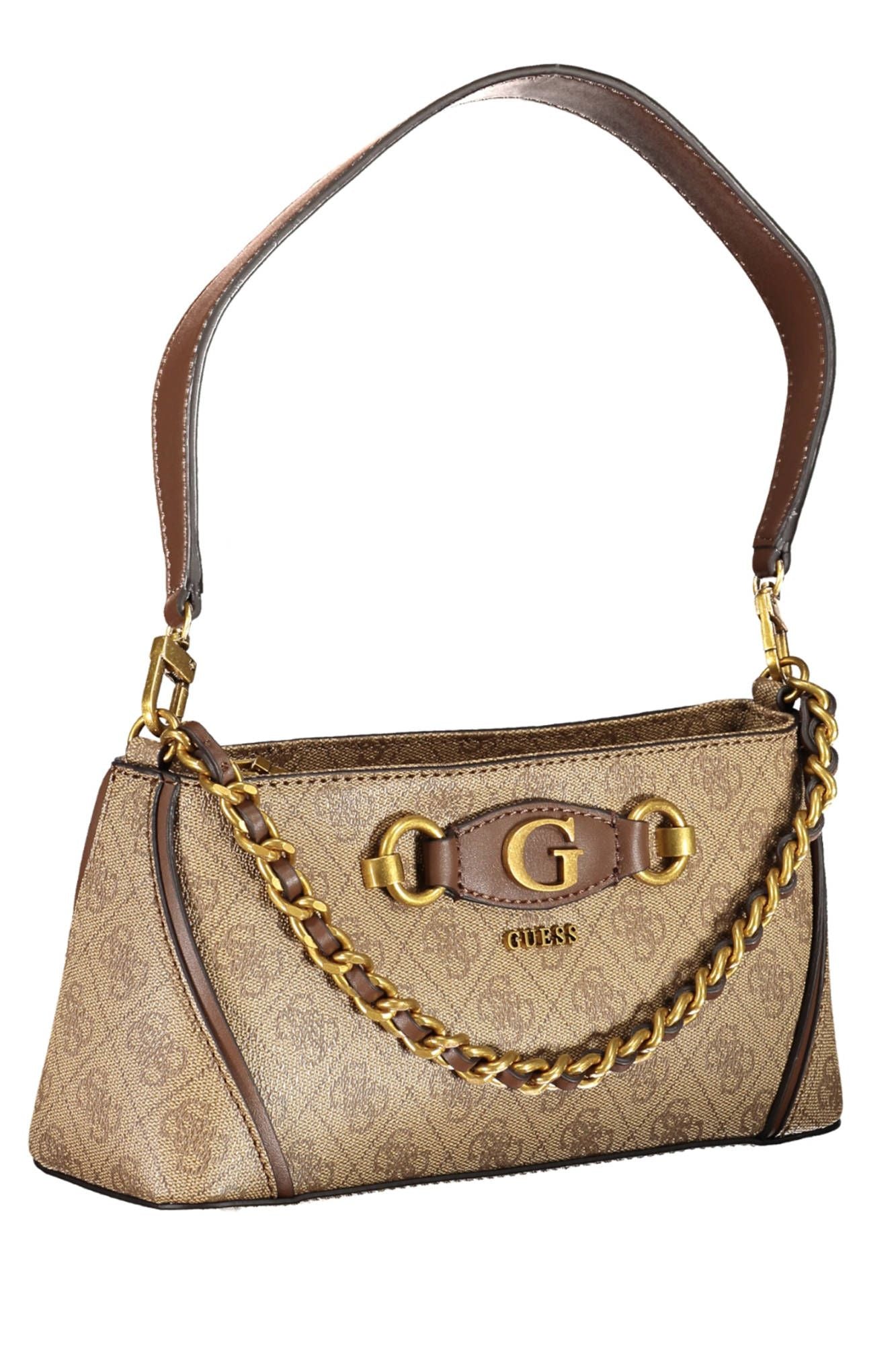 Guess Jeans Beige Chic Chain-Handle Handbag