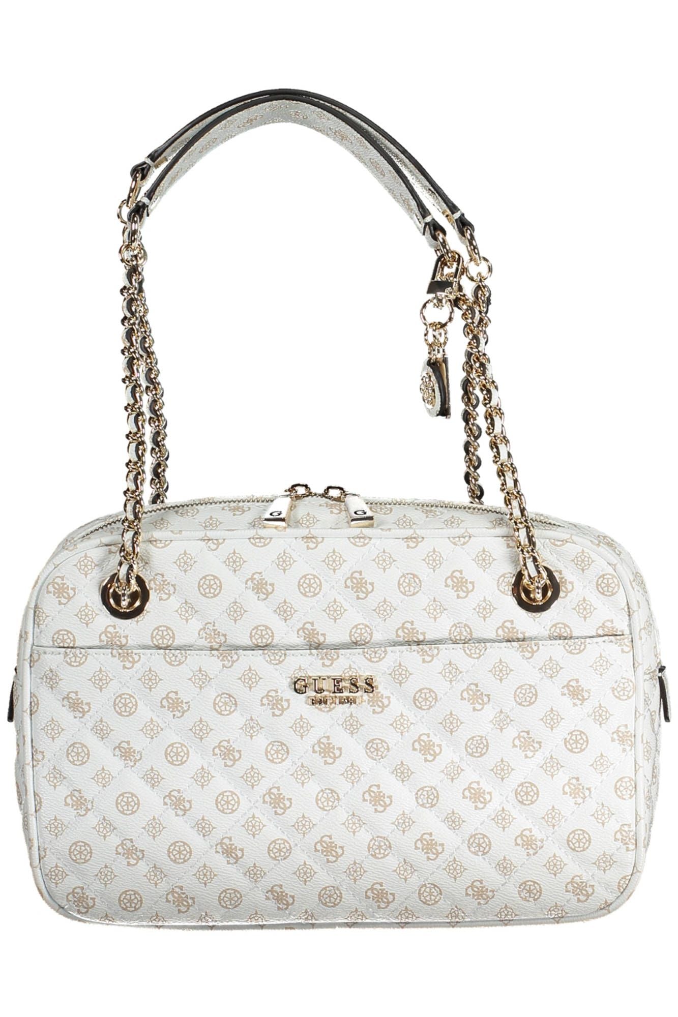 Guess Jeans Chic White Chain Shoulder Handbag