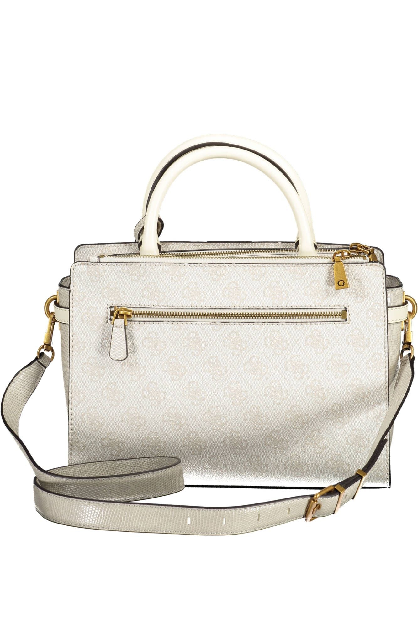 Guess Jeans Elegant White Polyurethane Satchel