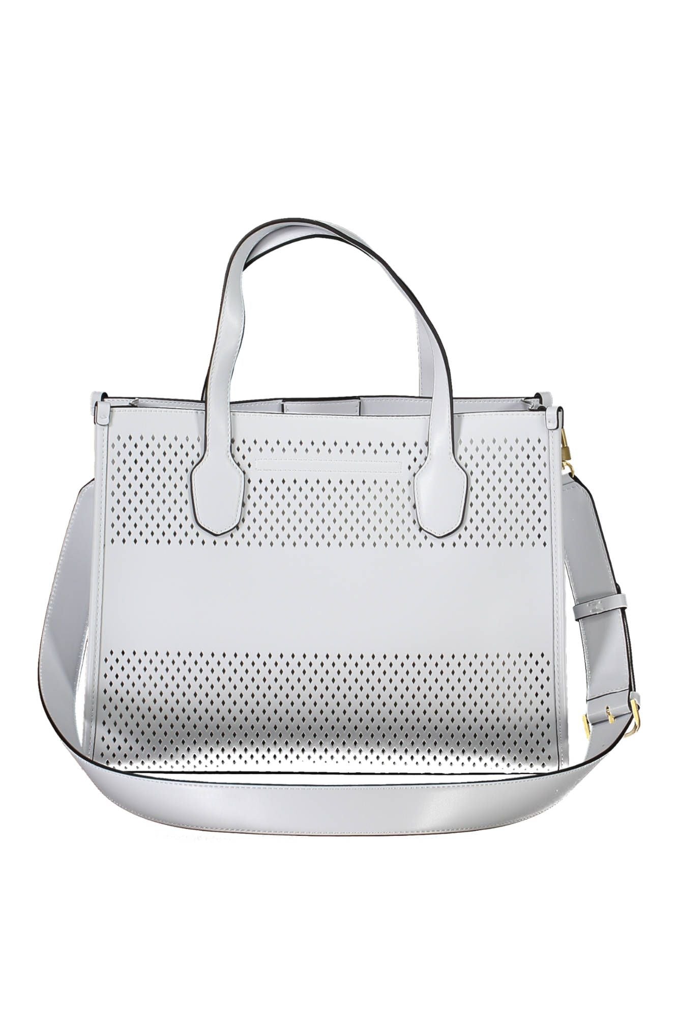 Guess Jeans Chic White Convertible Handbag with Contrasting Details