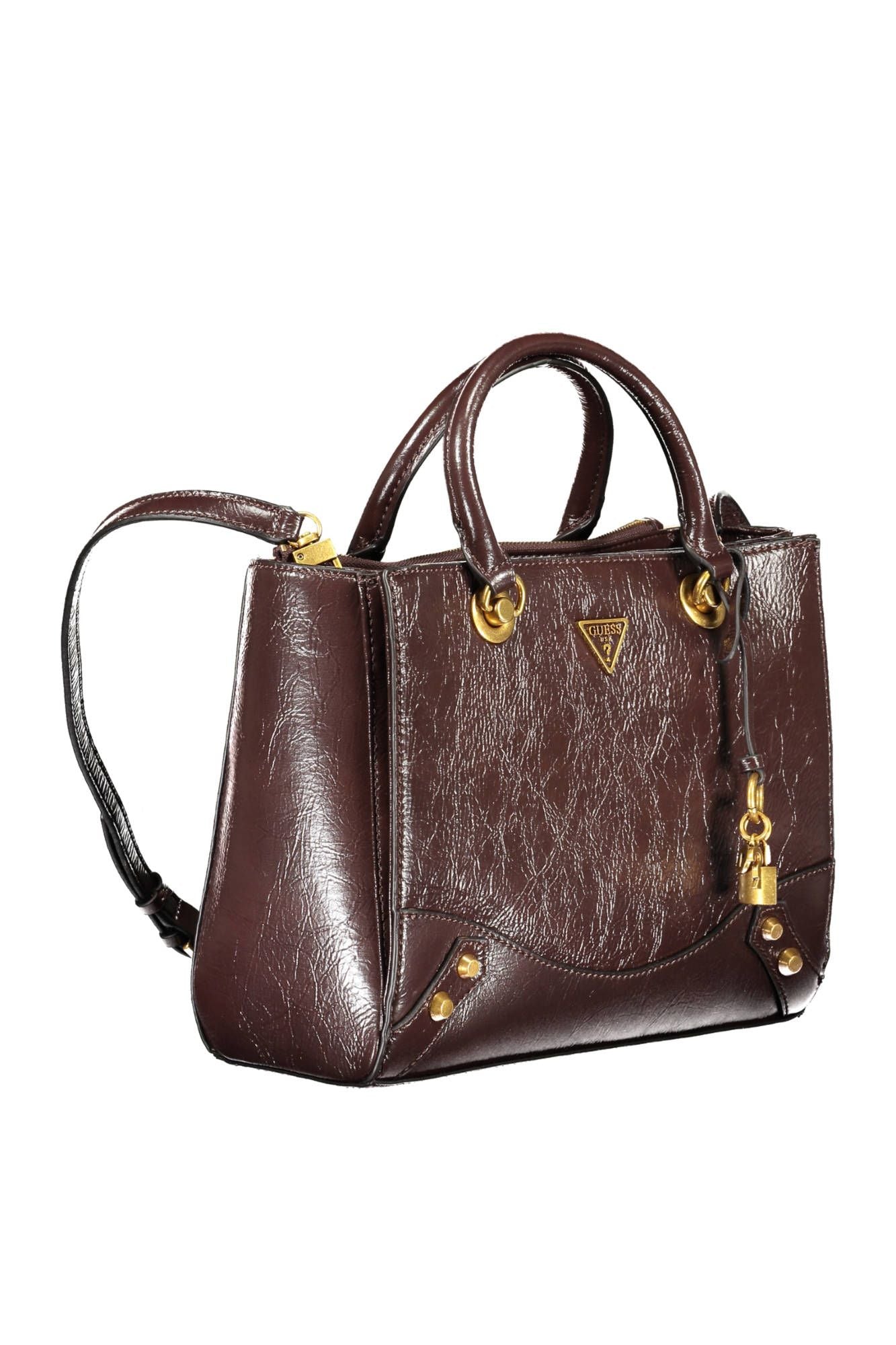 Guess Jeans Elegant Brown Polyurethane Handbag with Logo