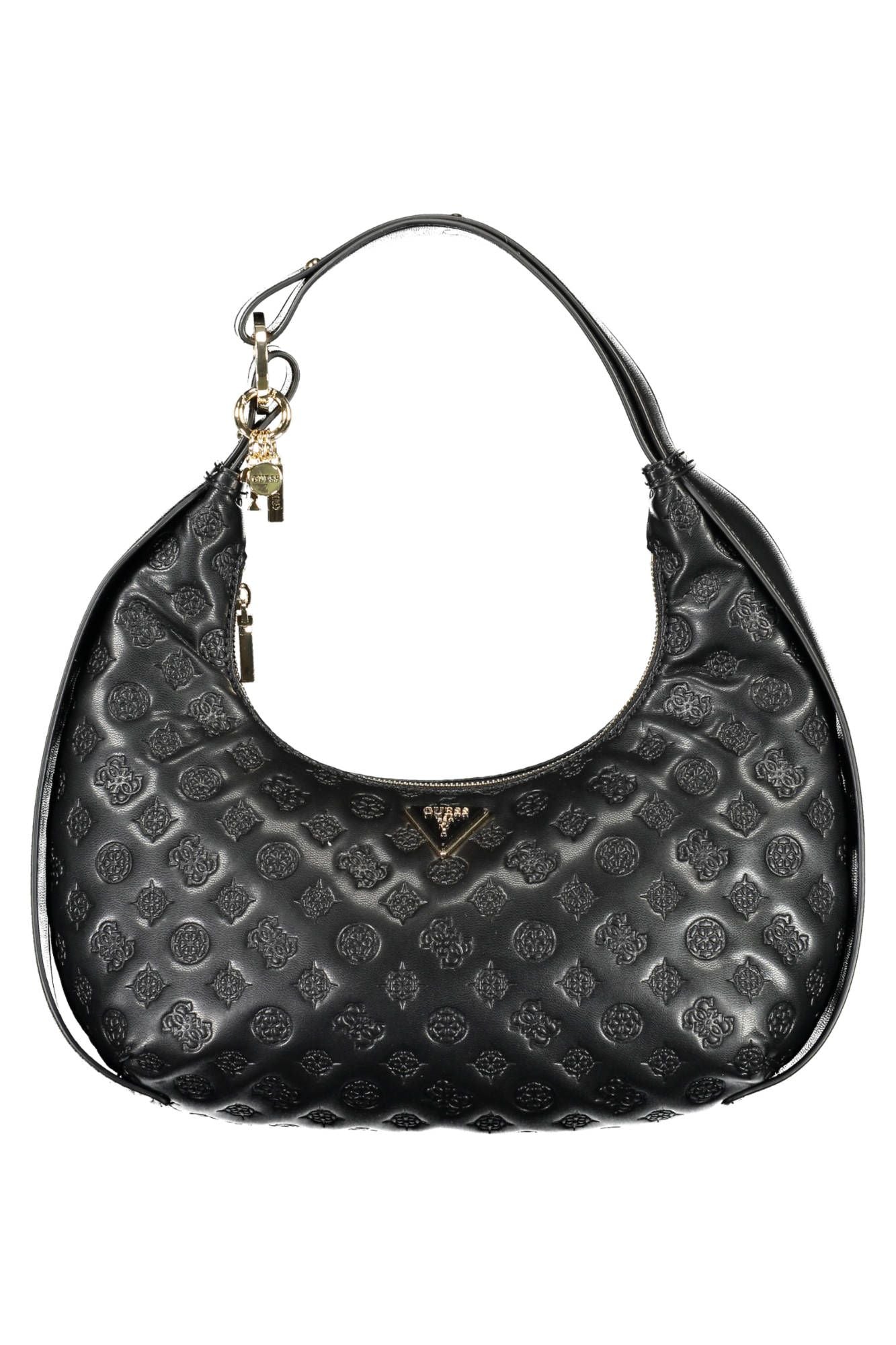 Guess Jeans Chic Black Polyurethane Shoulder Handbag