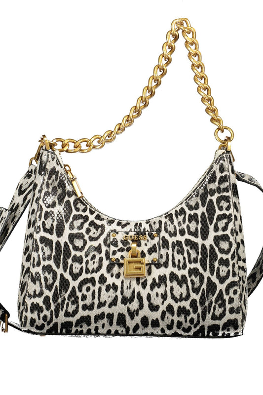 Guess Jeans Elegant Black Chain-Handle Handbag