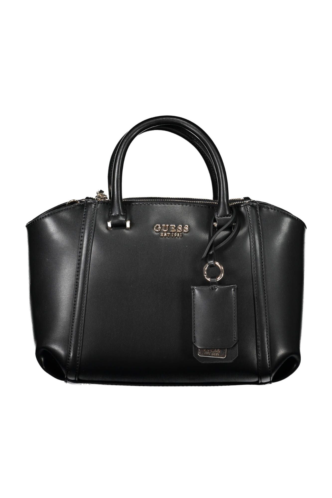 Guess Jeans Elegant Black Guess Handbag with Contrasting Details