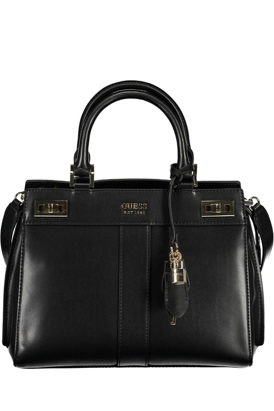 Guess Jeans Sleek Black Handbag with Versatile Strap