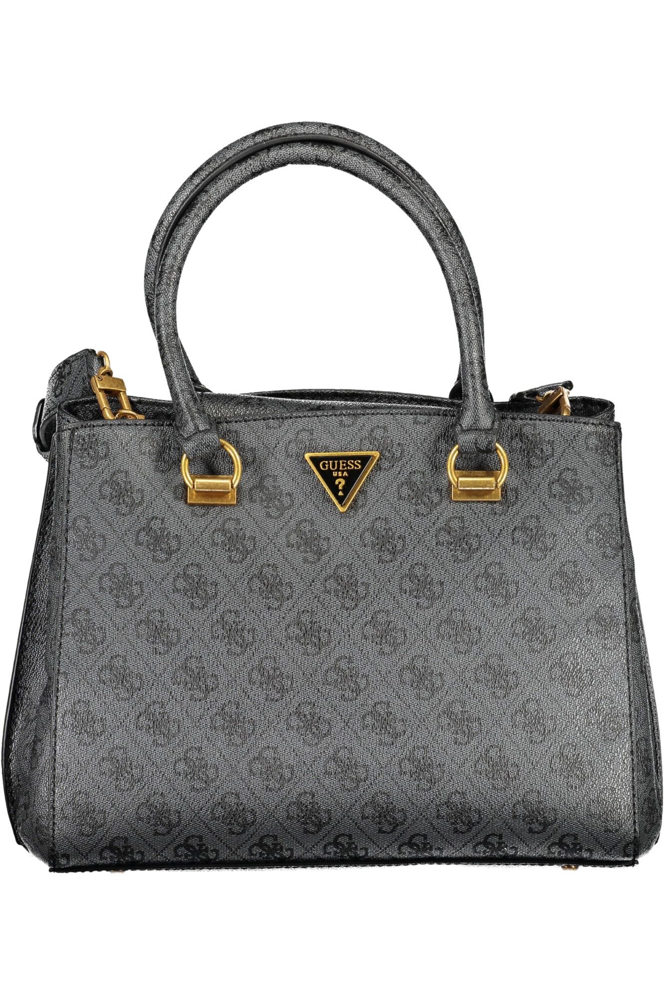 Guess Jeans Elegant Black Multi-Compartment Handbag