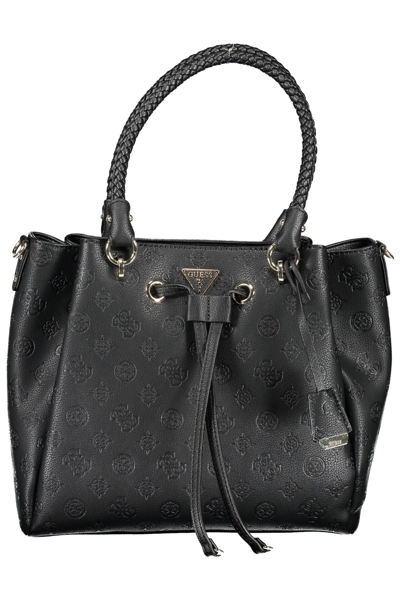 Guess Jeans Chic Black Polyurethane Shoulder Bag