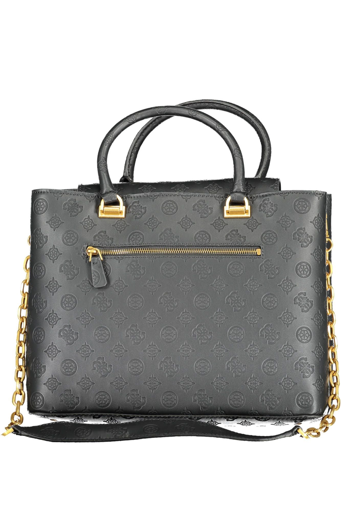 Guess Jeans Chic Black Chain-Strap Handbag for Elegant Outings