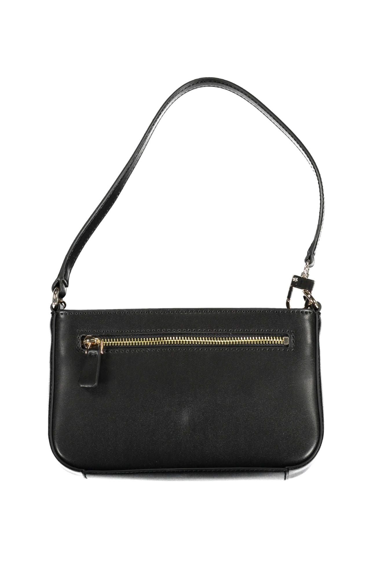 Guess Jeans Chic Black Chain-Handle Evening Bag