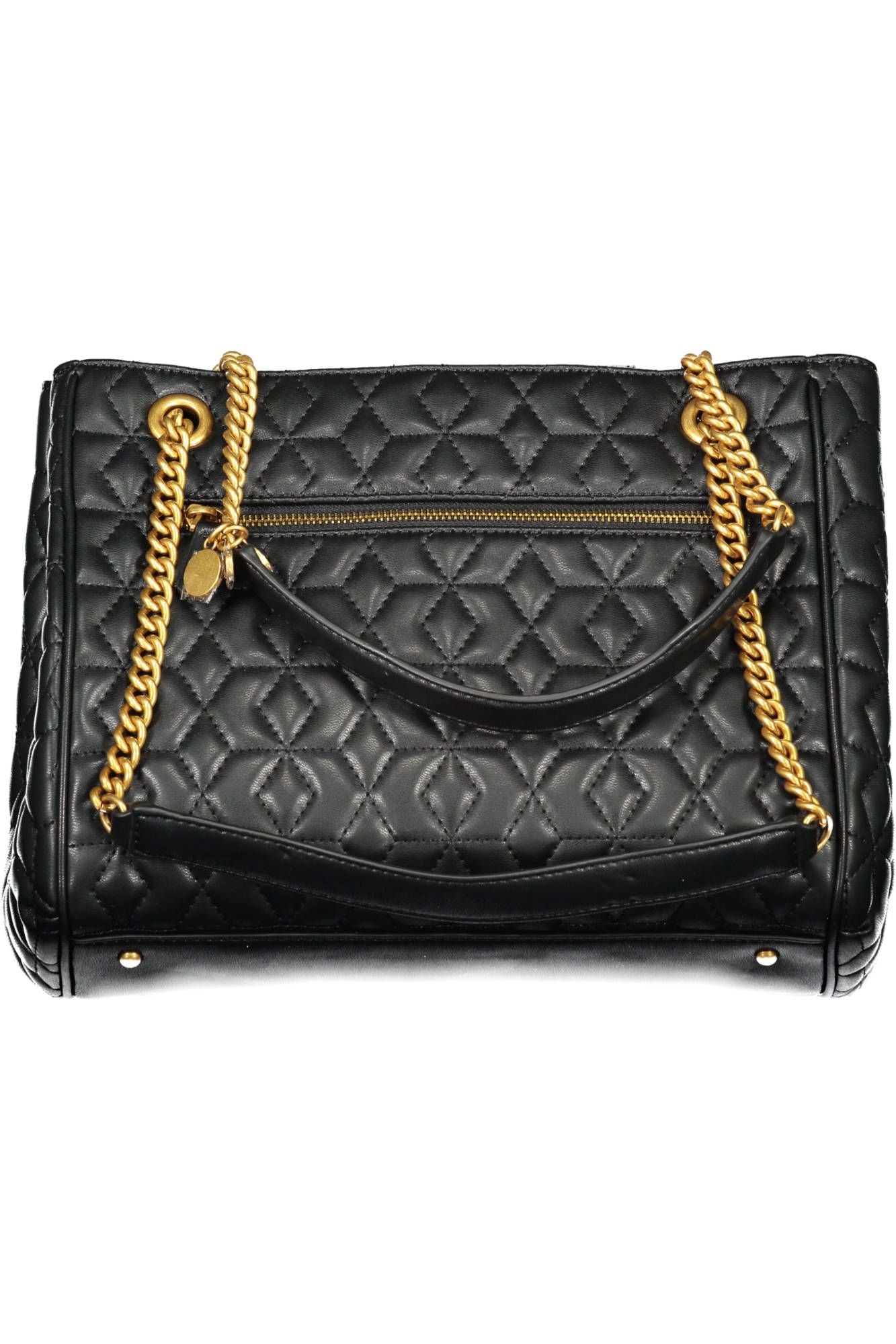 Guess Jeans Chic Black Chain-Strap Shoulder Bag