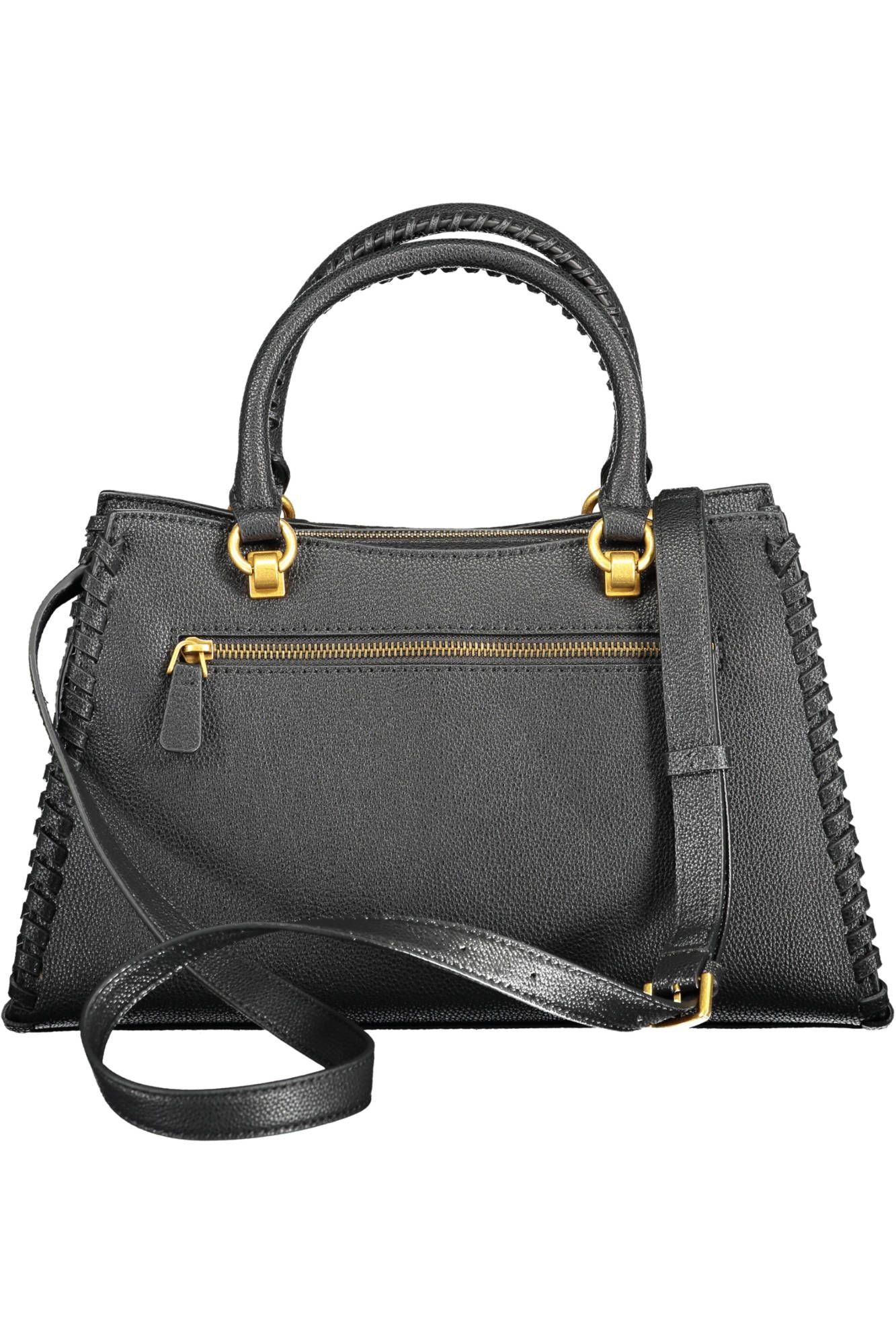 Guess Jeans Chic Black Handbag with Contrasting Details