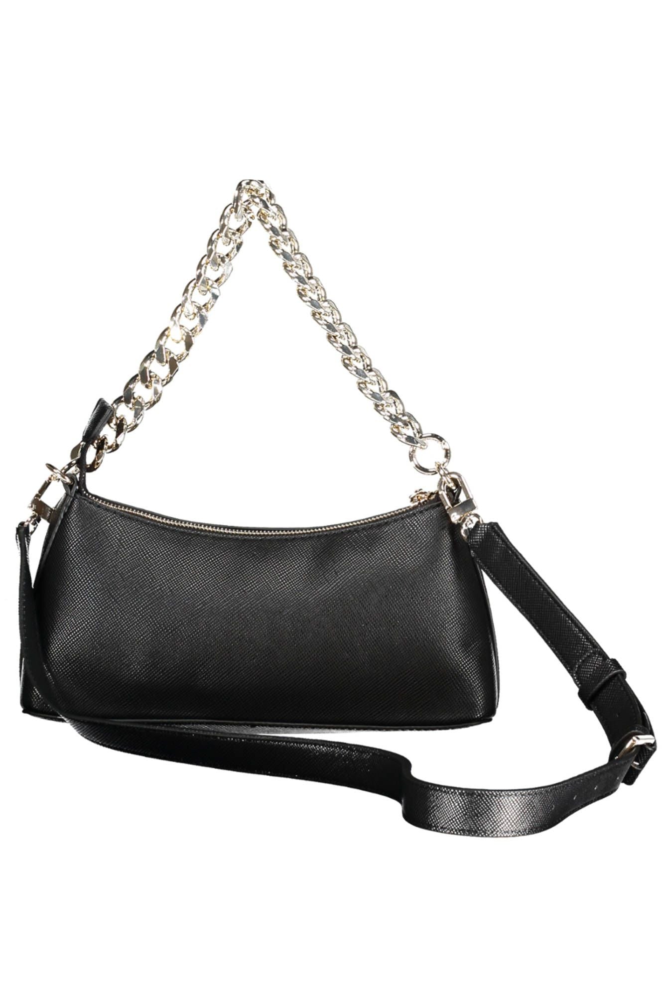 Guess Jeans Chic Black Evening Purse with Versatile Straps