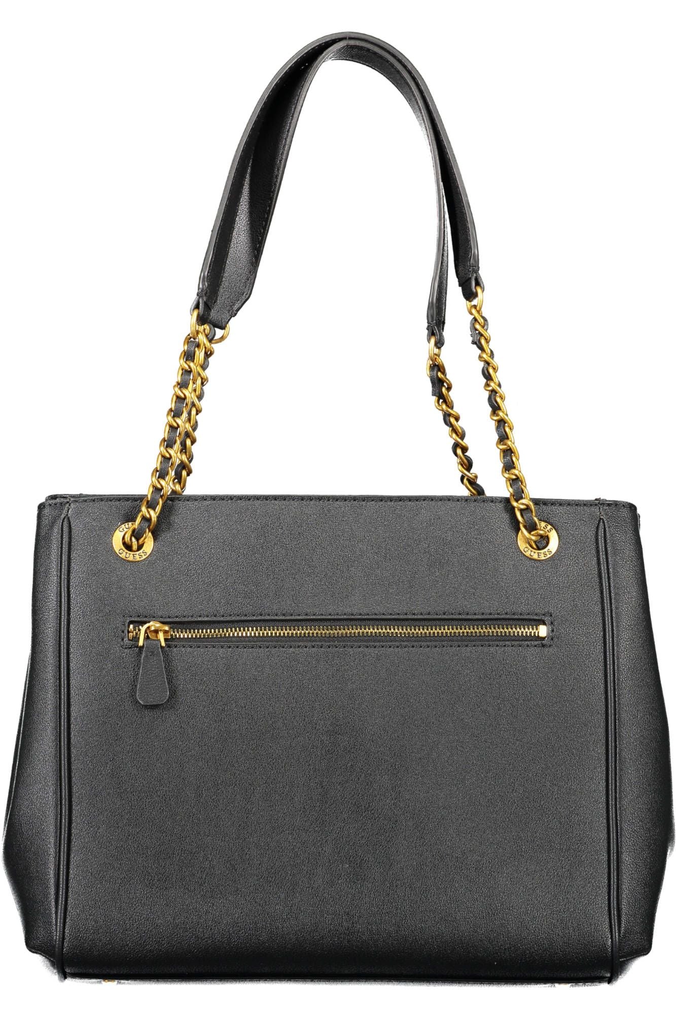 Guess Jeans Chic Black Guess Polyurethane Handbag