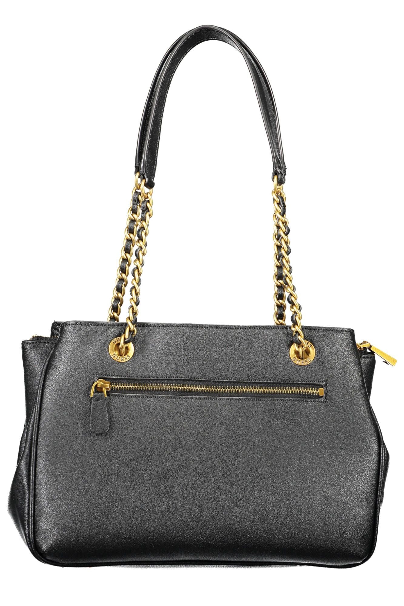 Guess Jeans Chic Black Multi-Compartment Handbag