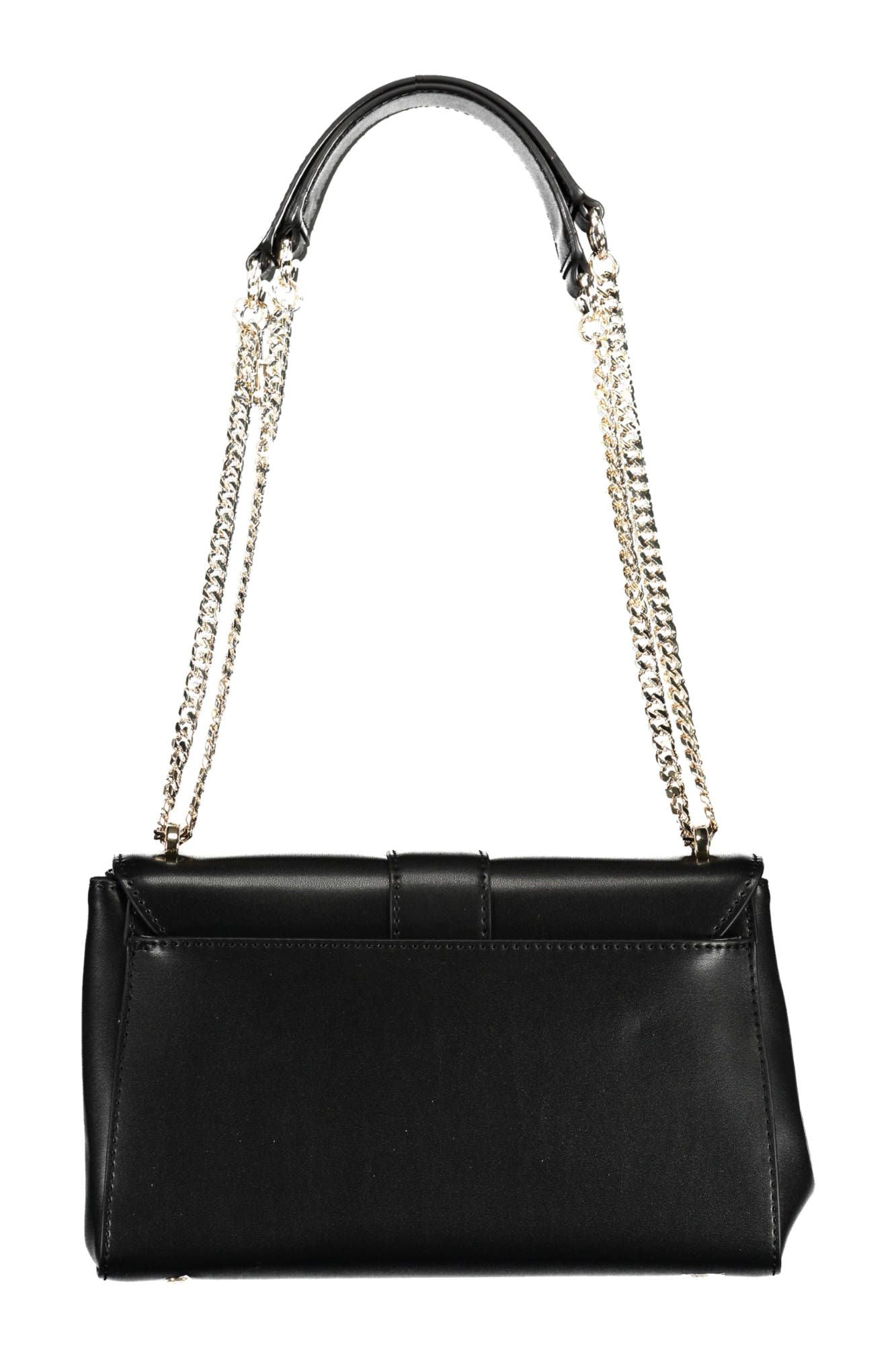 Guess Jeans Chic Black Chain Handled Shoulder Bag