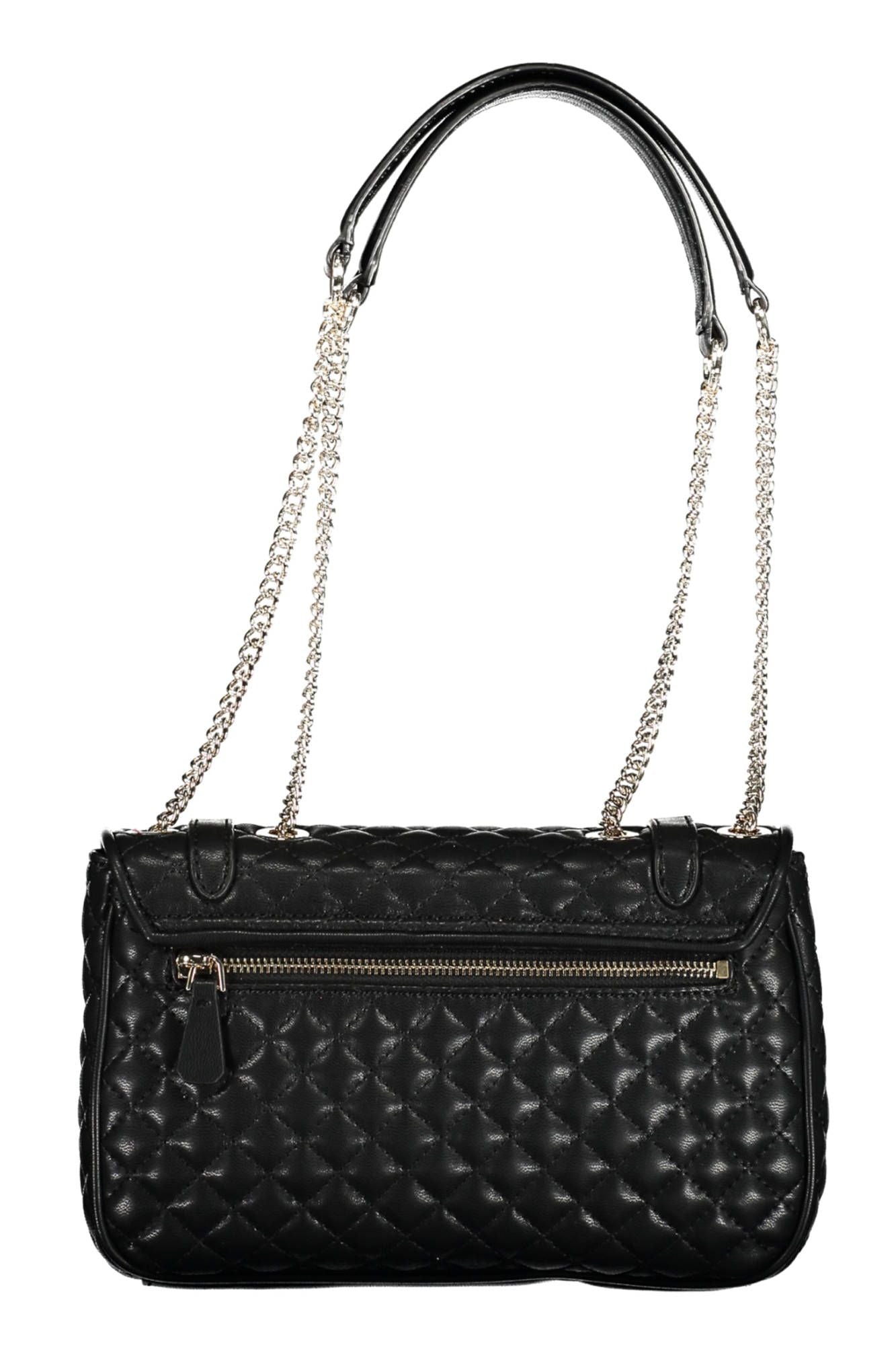 Guess Jeans Elegant Black Chain Shoulder Handbag