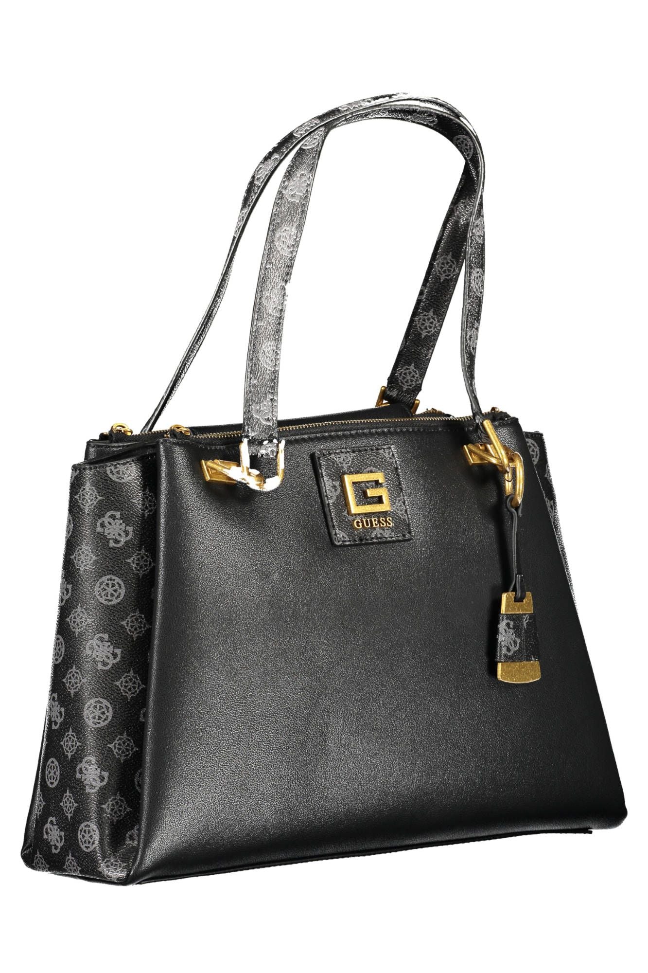 Guess Jeans Chic Contrasting Detail Black Handbag