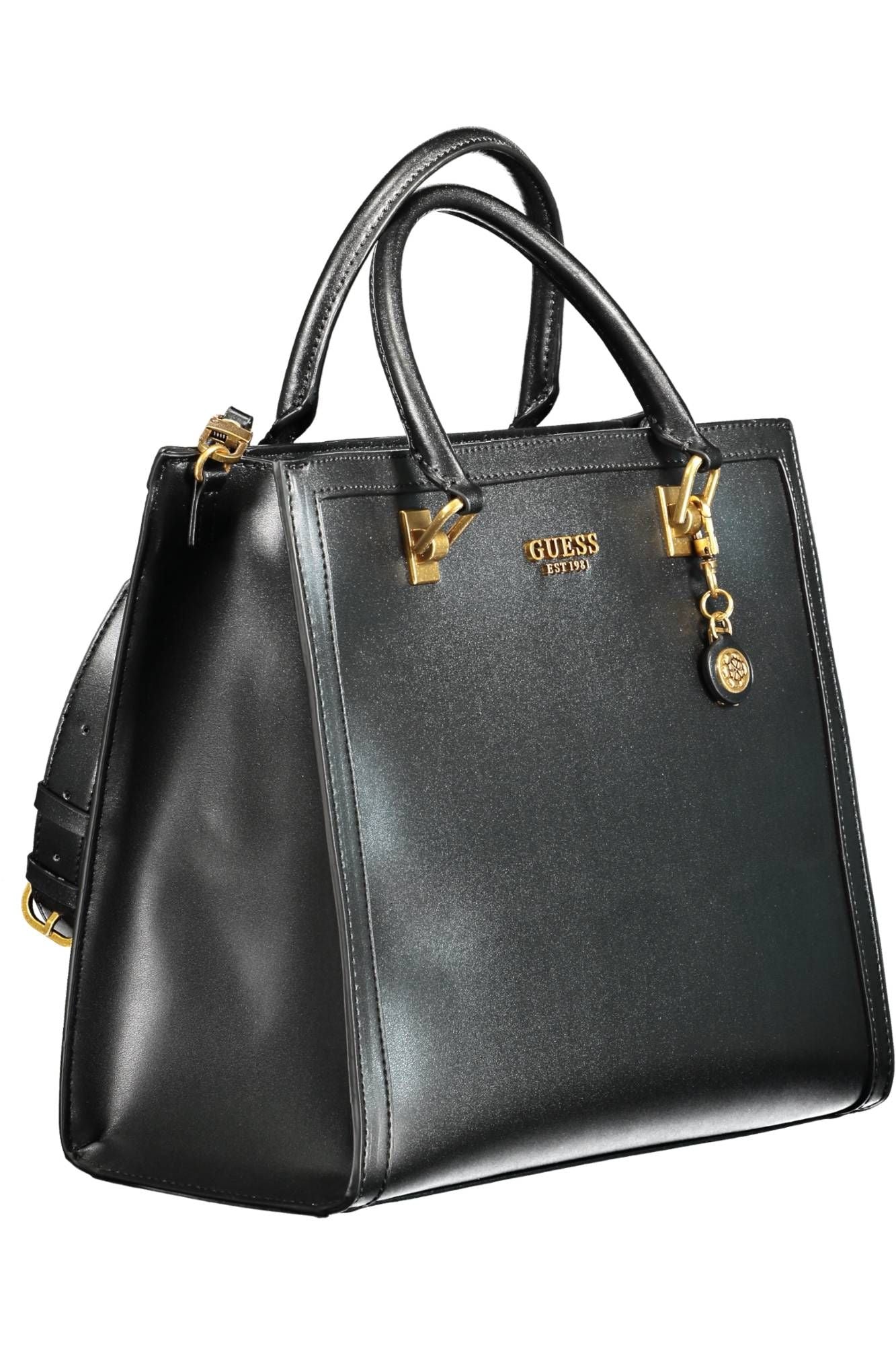 Guess Jeans Elegant Black Polyurethane Handbag for Women