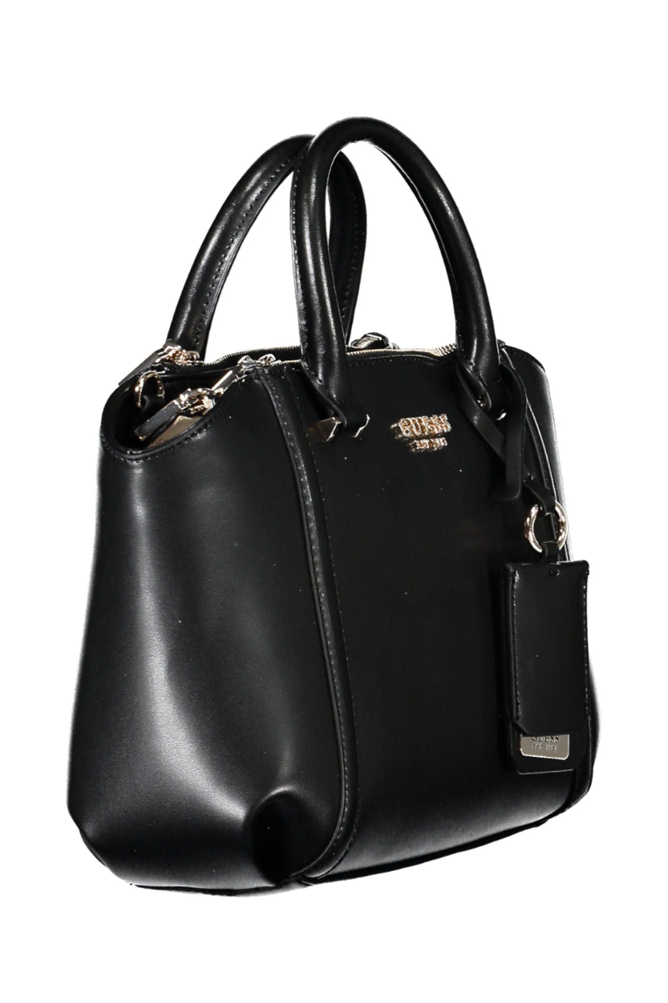 Guess Jeans Elegant Black Guess Handbag with Contrasting Details