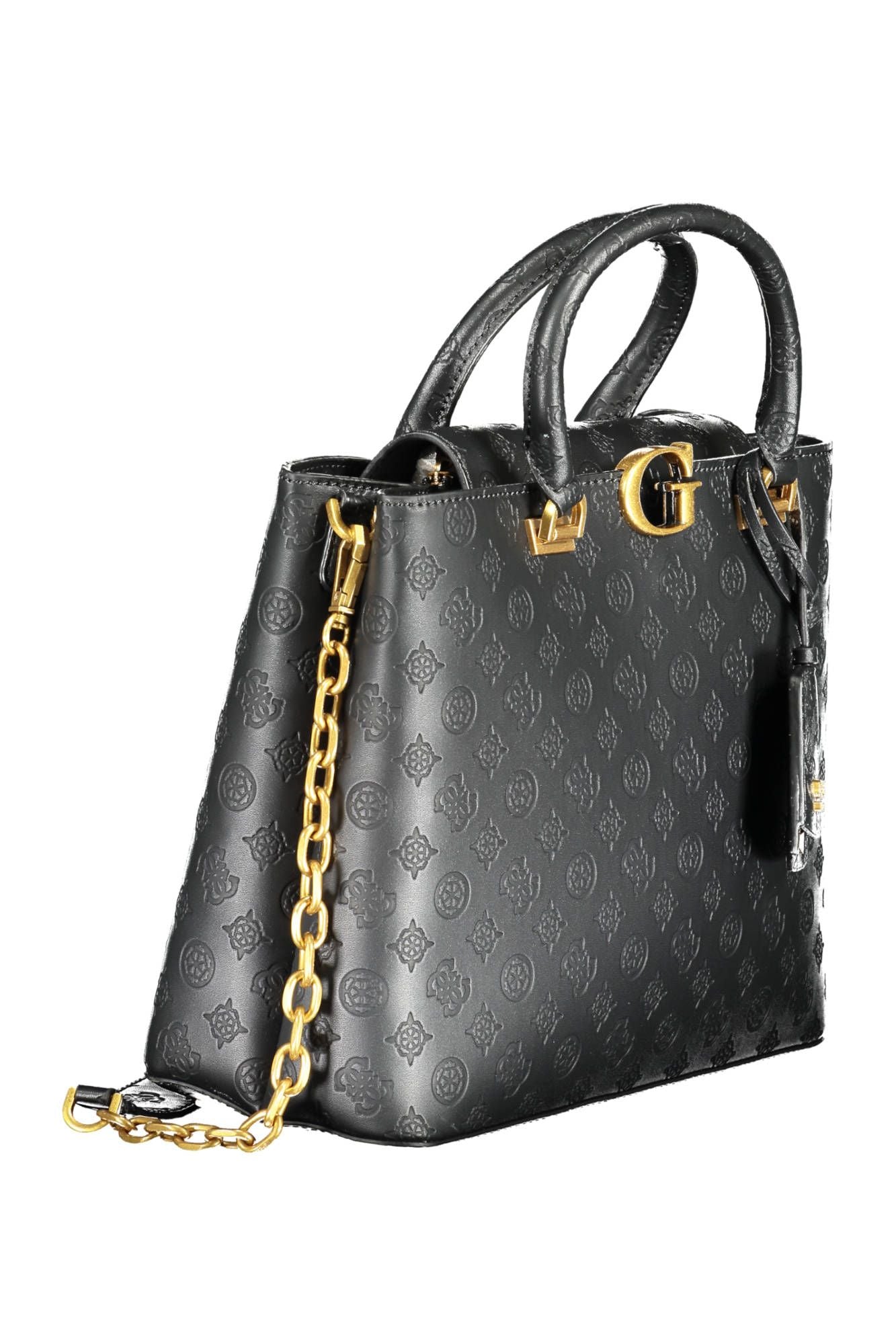 Guess Jeans Chic Black Chain-Strap Handbag for Elegant Outings