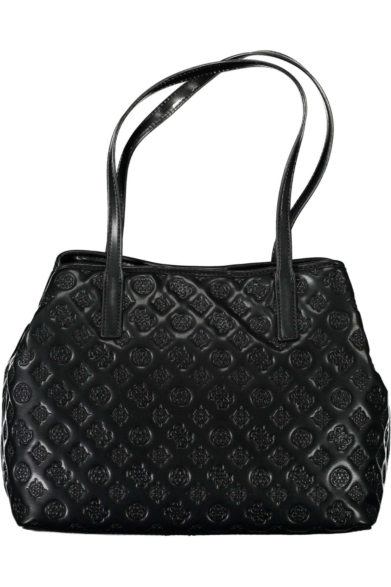 Guess Jeans Chic Black Contrast Detail Shoulder Bag