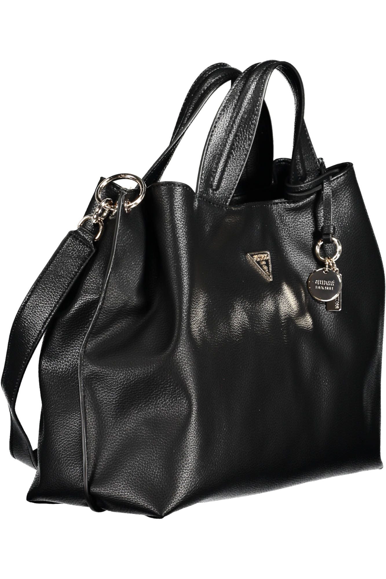 Guess Jeans Chic Black Contrasting Details Handbag