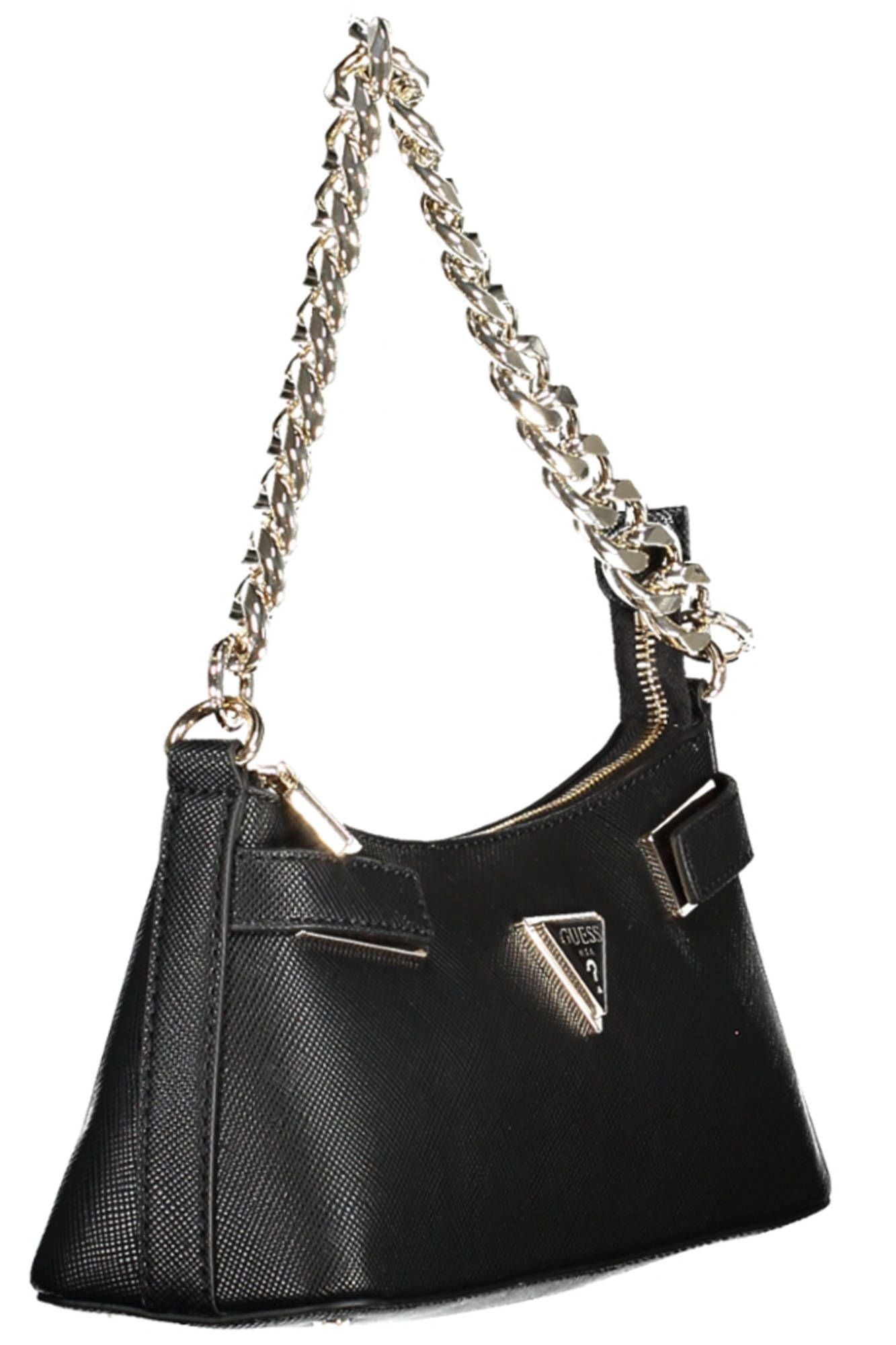 Guess Jeans Chic Black Evening Purse with Versatile Straps