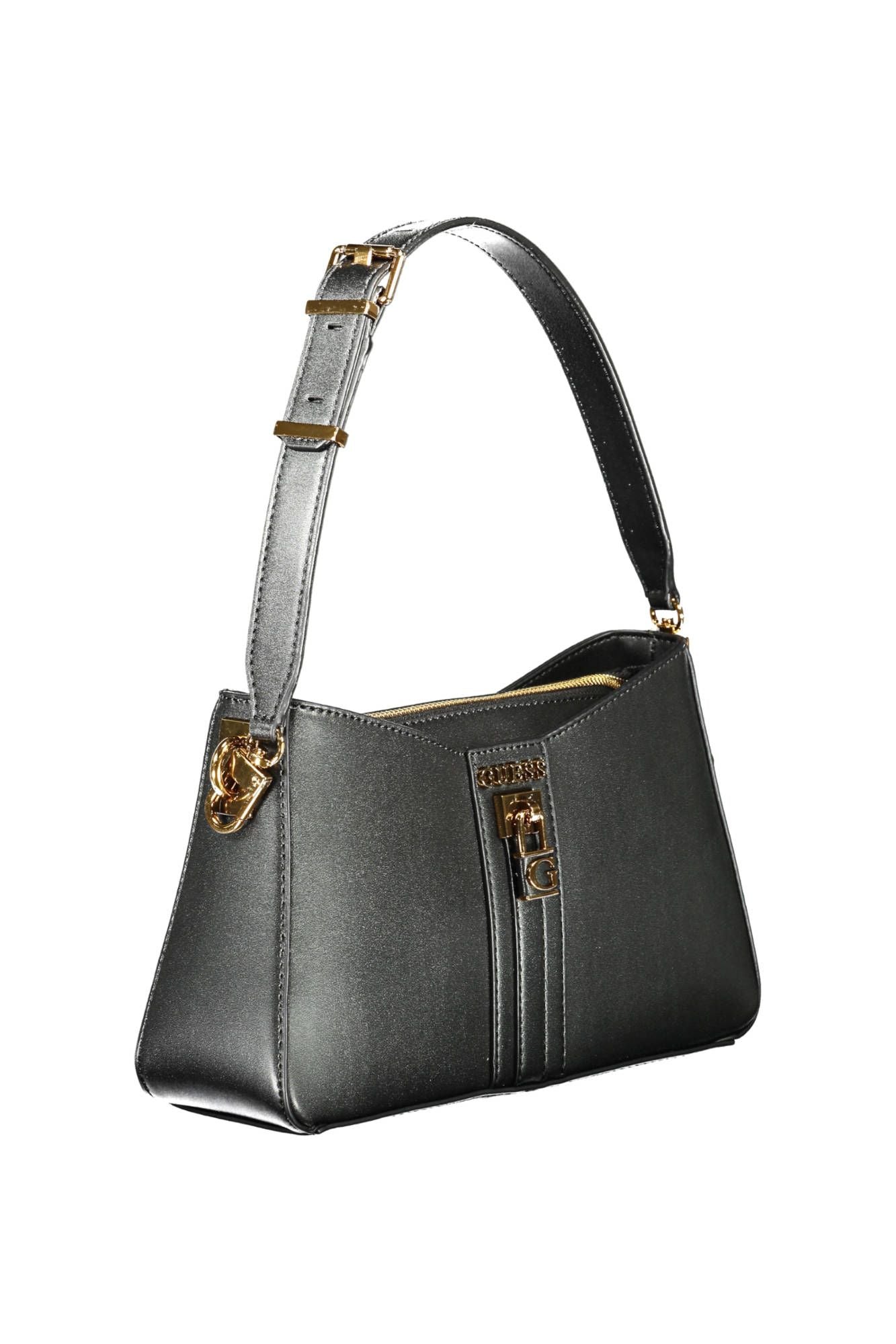 Guess Jeans Chic Black Contrasting Detail Shoulder Handbag