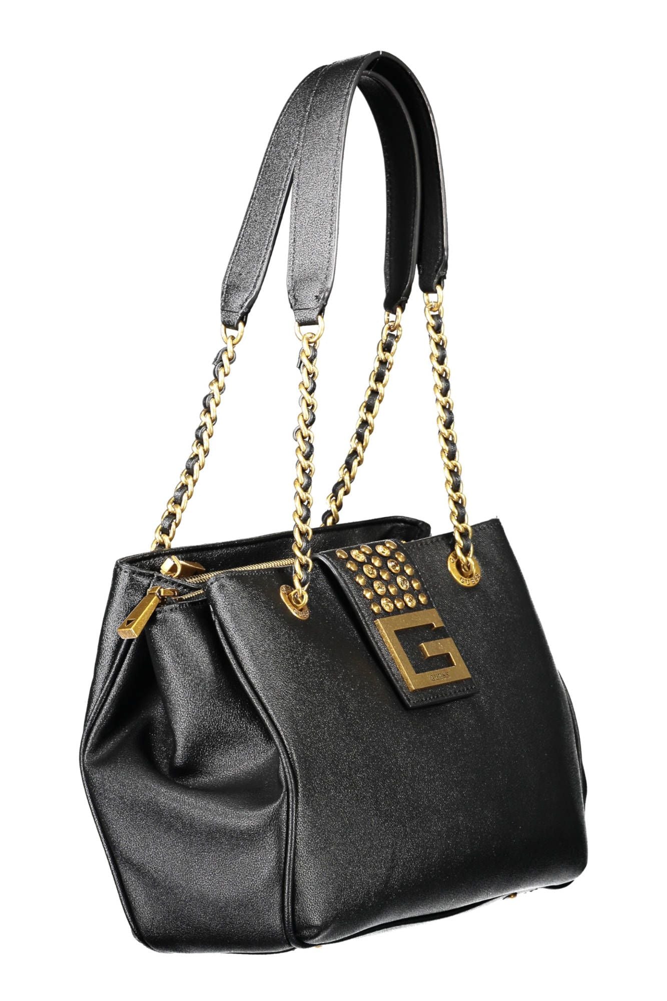 Guess Jeans Chic Black Multi-Compartment Handbag