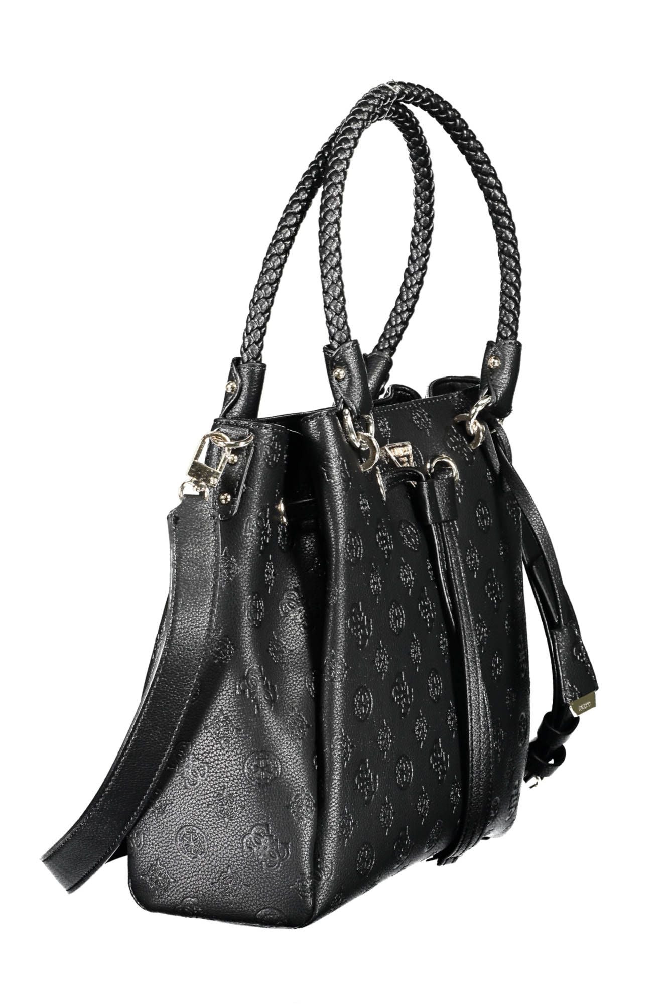 Guess Jeans Chic Black Polyurethane Shoulder Bag