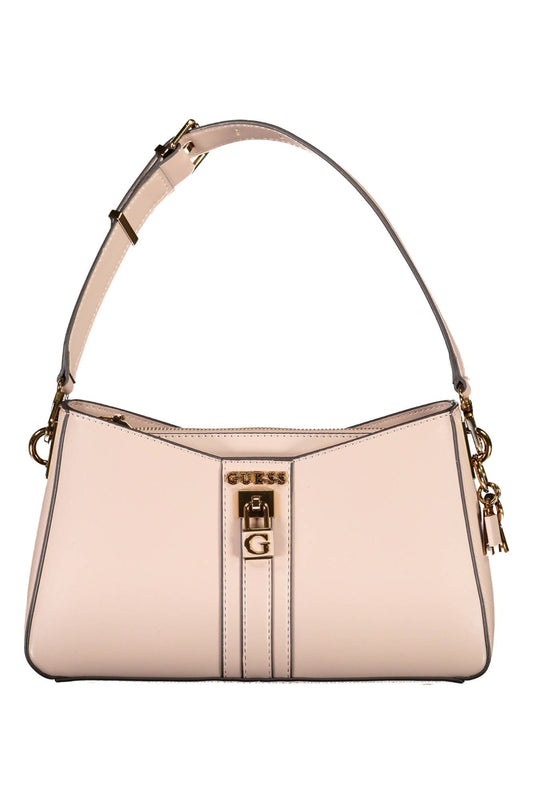 Guess Jeans Chic Pink Guess Satchel with Contrasting Details