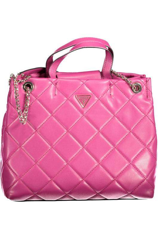 Guess Jeans Chic Pink Chain-Handle Tote for Everyday Elegance