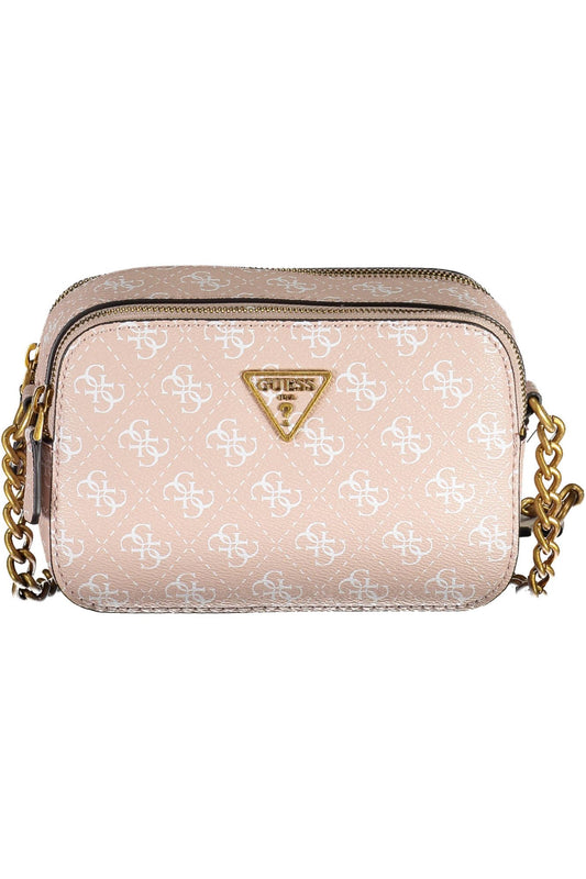 Guess Jeans Chic Pink Chain-Strap Shoulder Bag