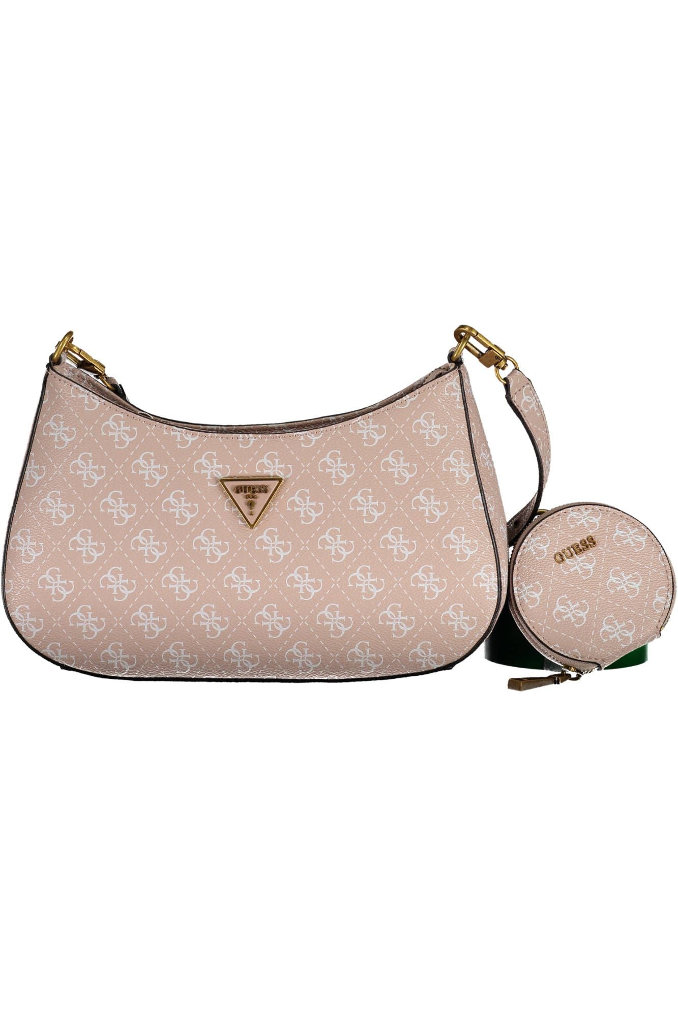 Guess Jeans Chic Pink Polyurethane Handbag with Coin Purse