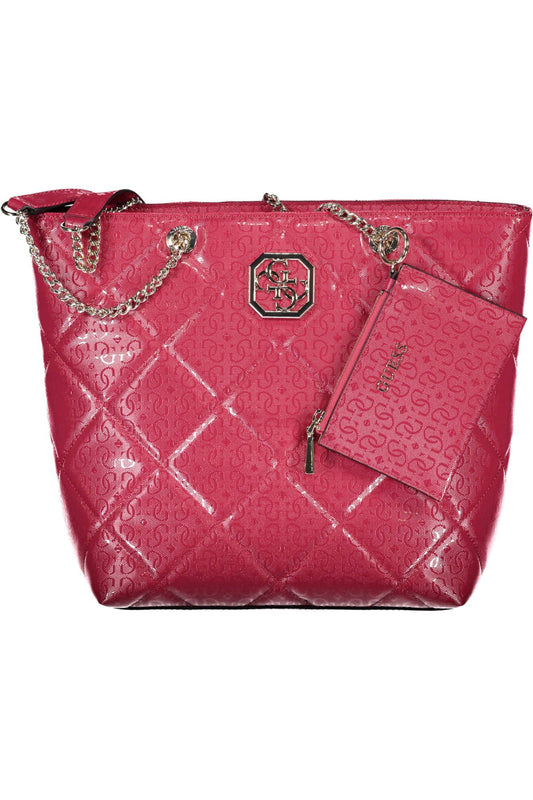 Guess Jeans Chic Pink Polyurethane Shoulder Bag