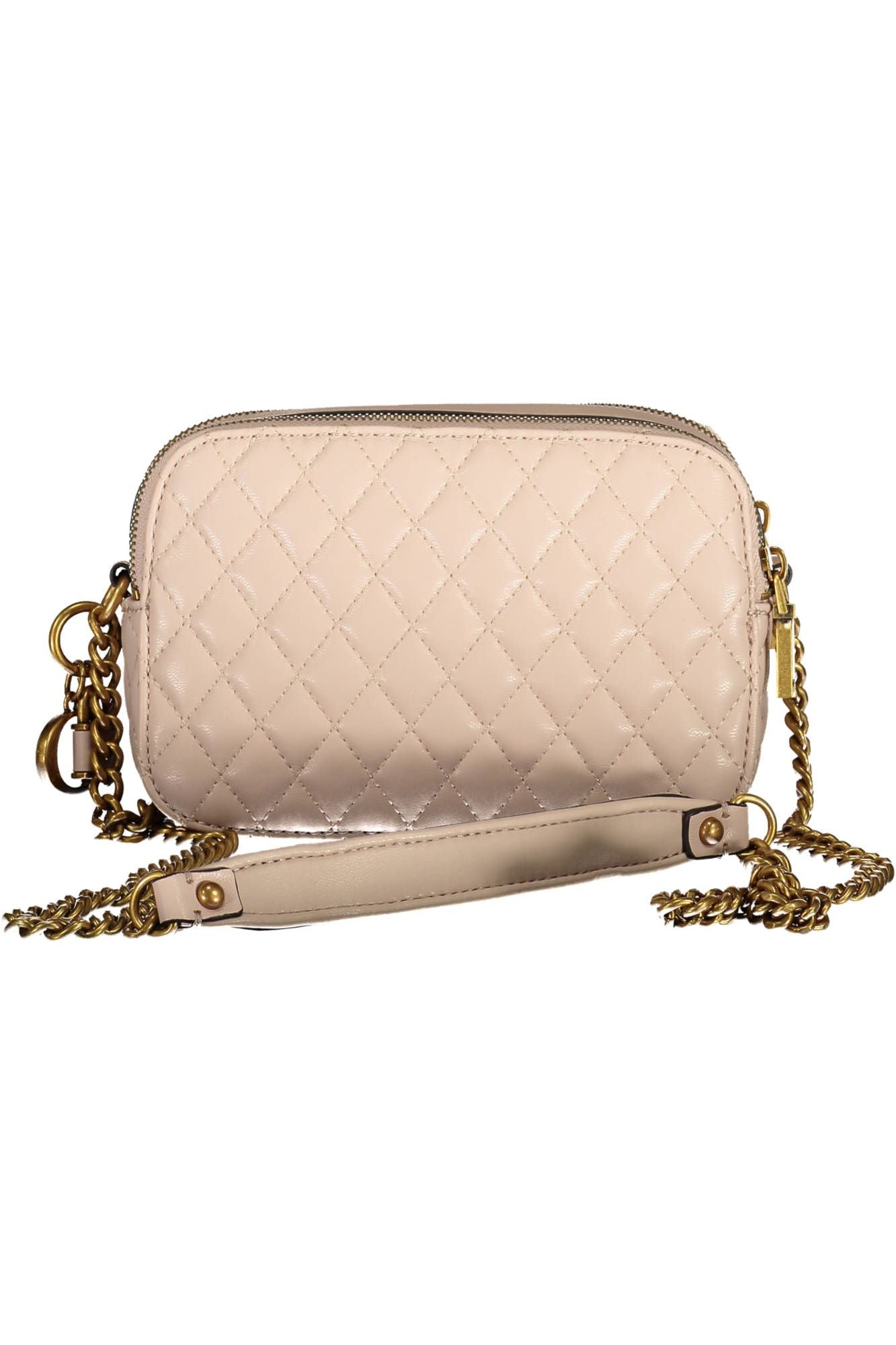 Guess Jeans Chic Pink Chain Shoulder Bag with Contrasting Details