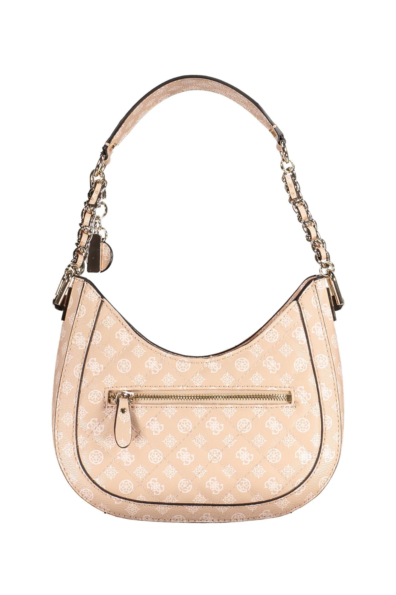 Guess Jeans Chic Pink Guess Shoulder Bag with Contrasting Details