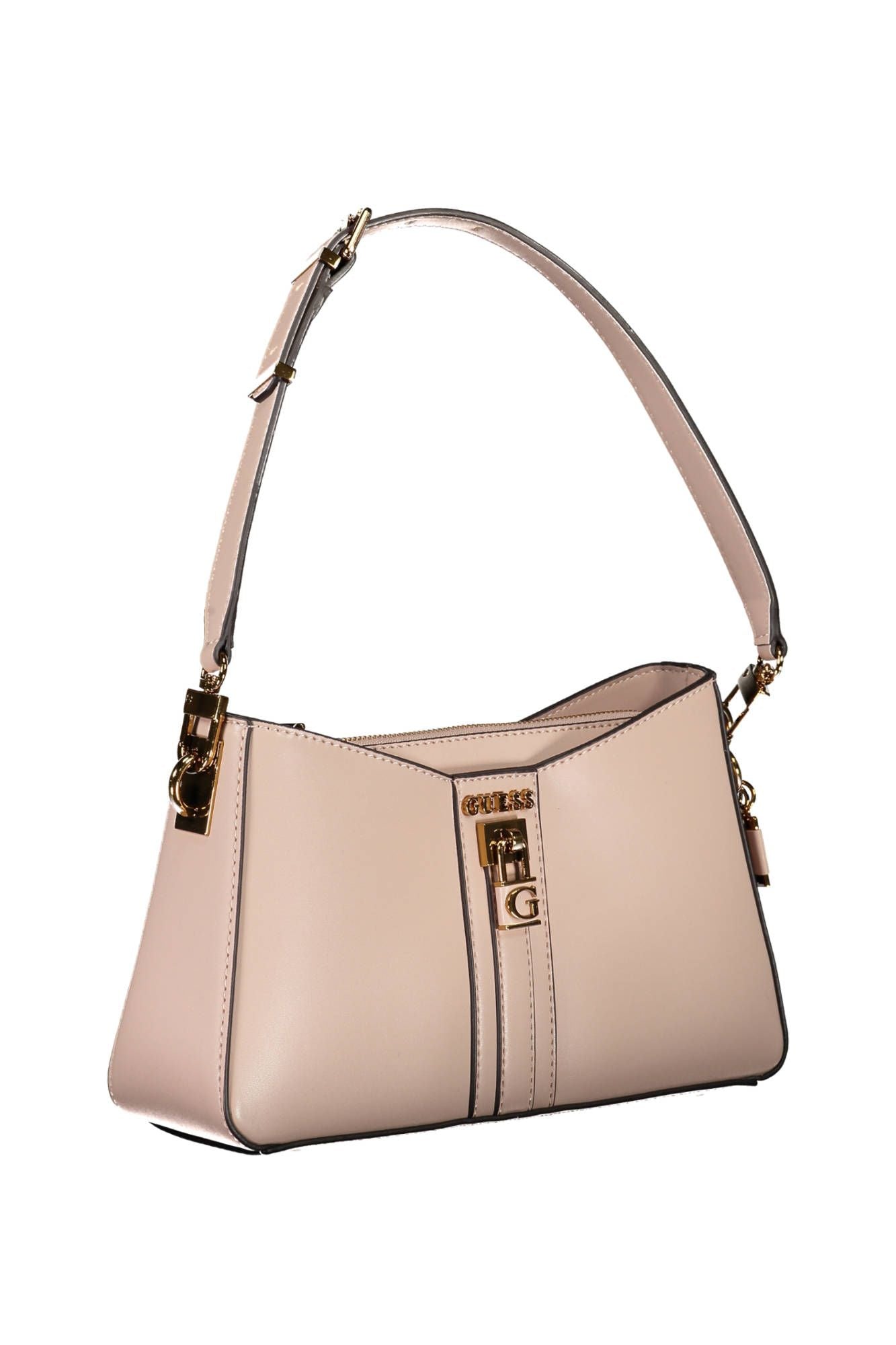 Guess Jeans Chic Pink Guess Satchel with Contrasting Details