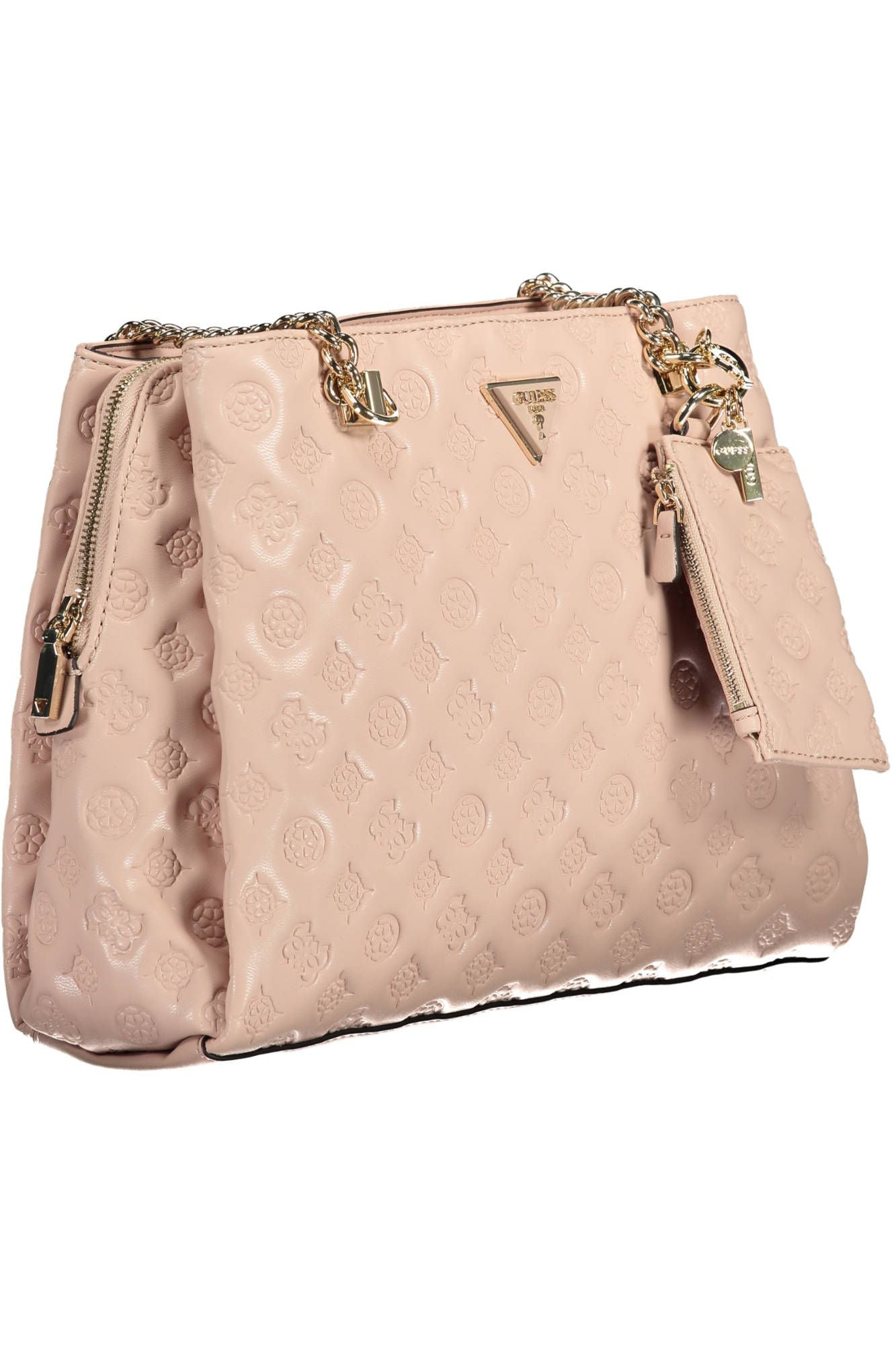 Guess Jeans Chic Pink Polyurethane Chain-Handle Bag