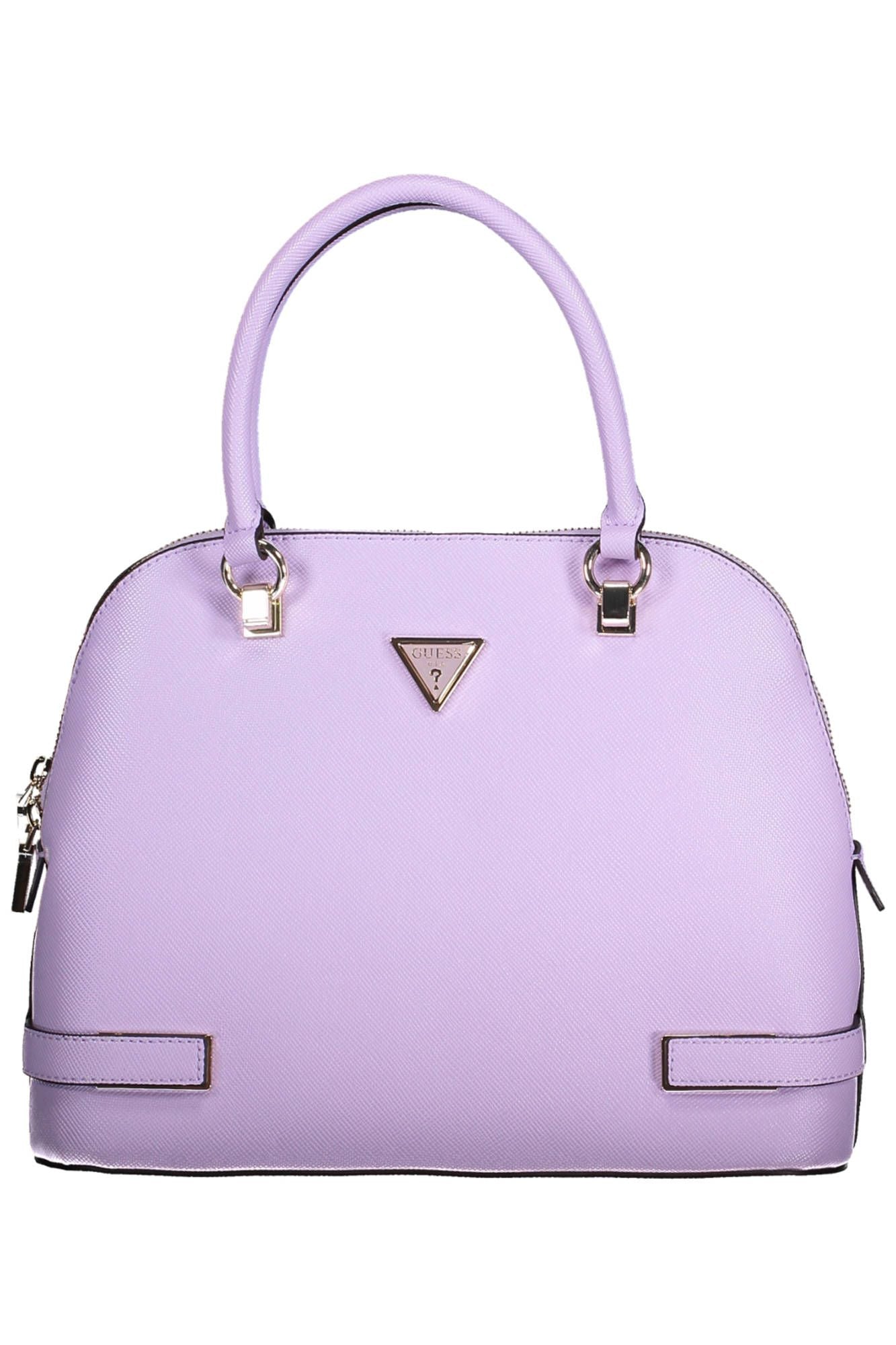 Guess Jeans Elegant Purple Handbag with Contrasting Details