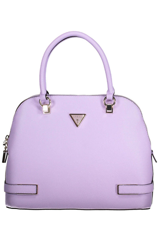 Guess Jeans Elegant Purple Handbag with Contrasting Details