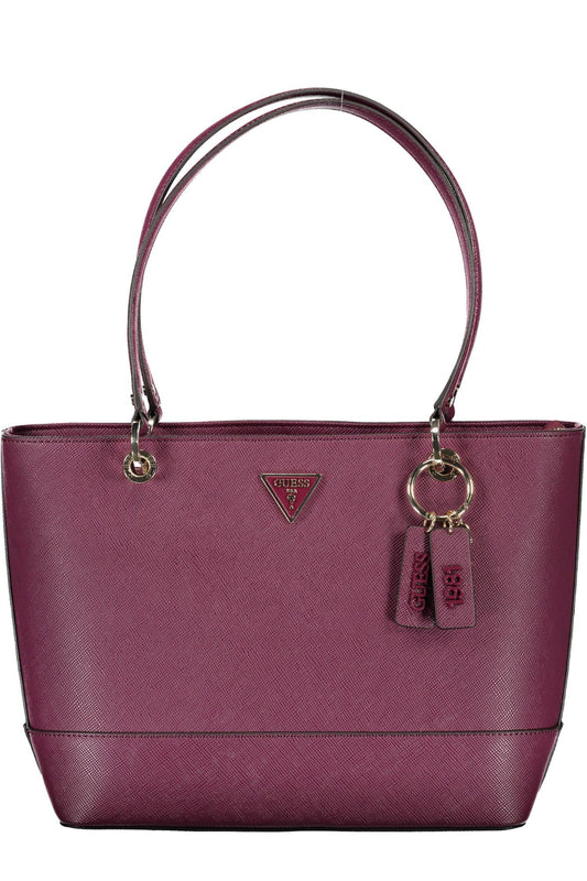 Guess Jeans Chic Purple Guess Tote with Elegant Detailing