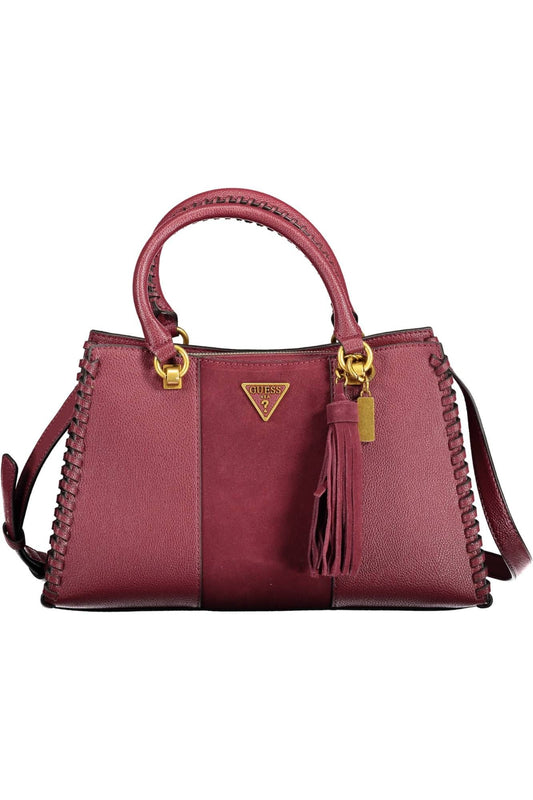 Guess Jeans Chic Purple Handbag with Contrasting Details