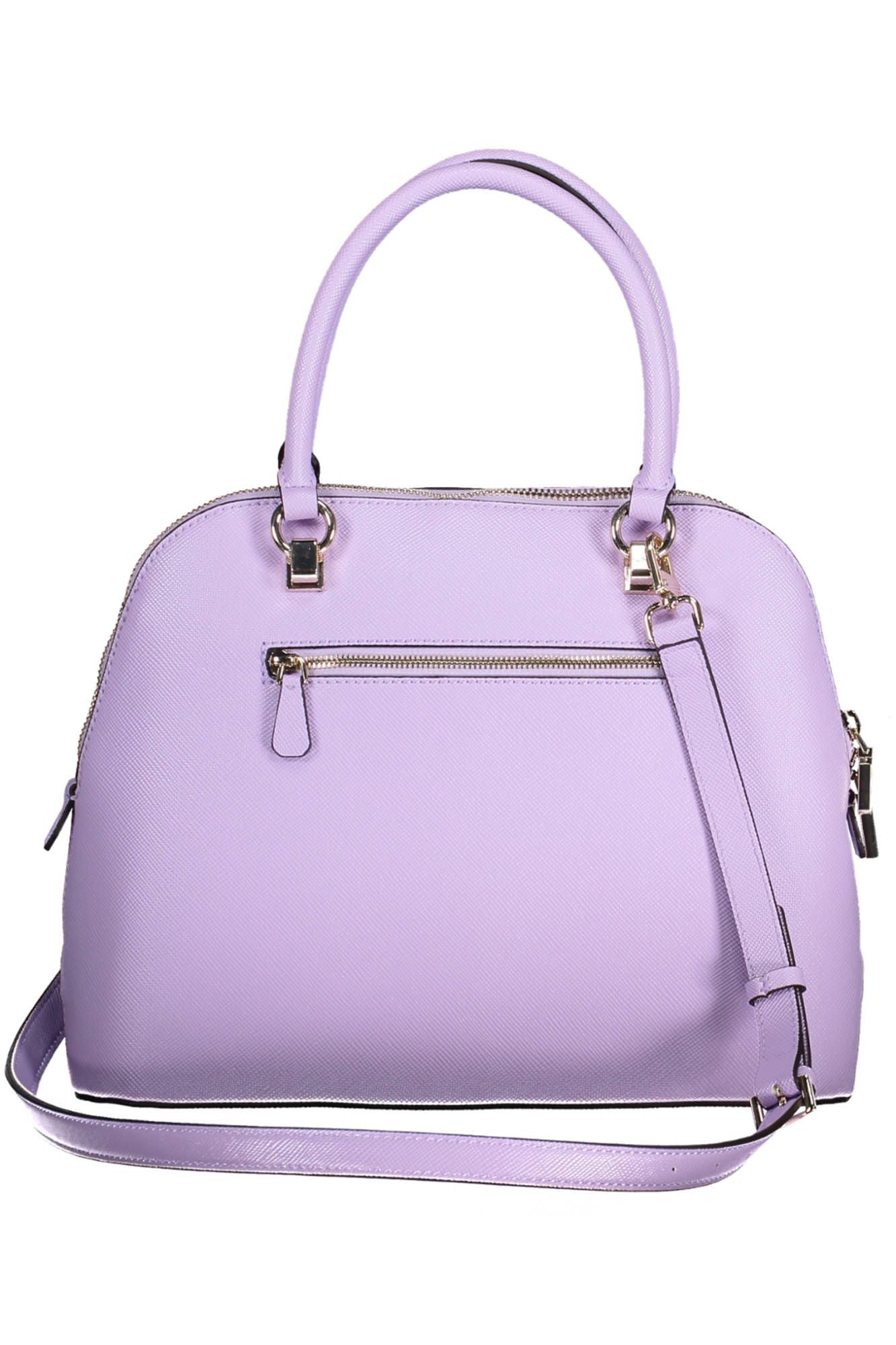 Guess Jeans Elegant Purple Handbag with Contrasting Details