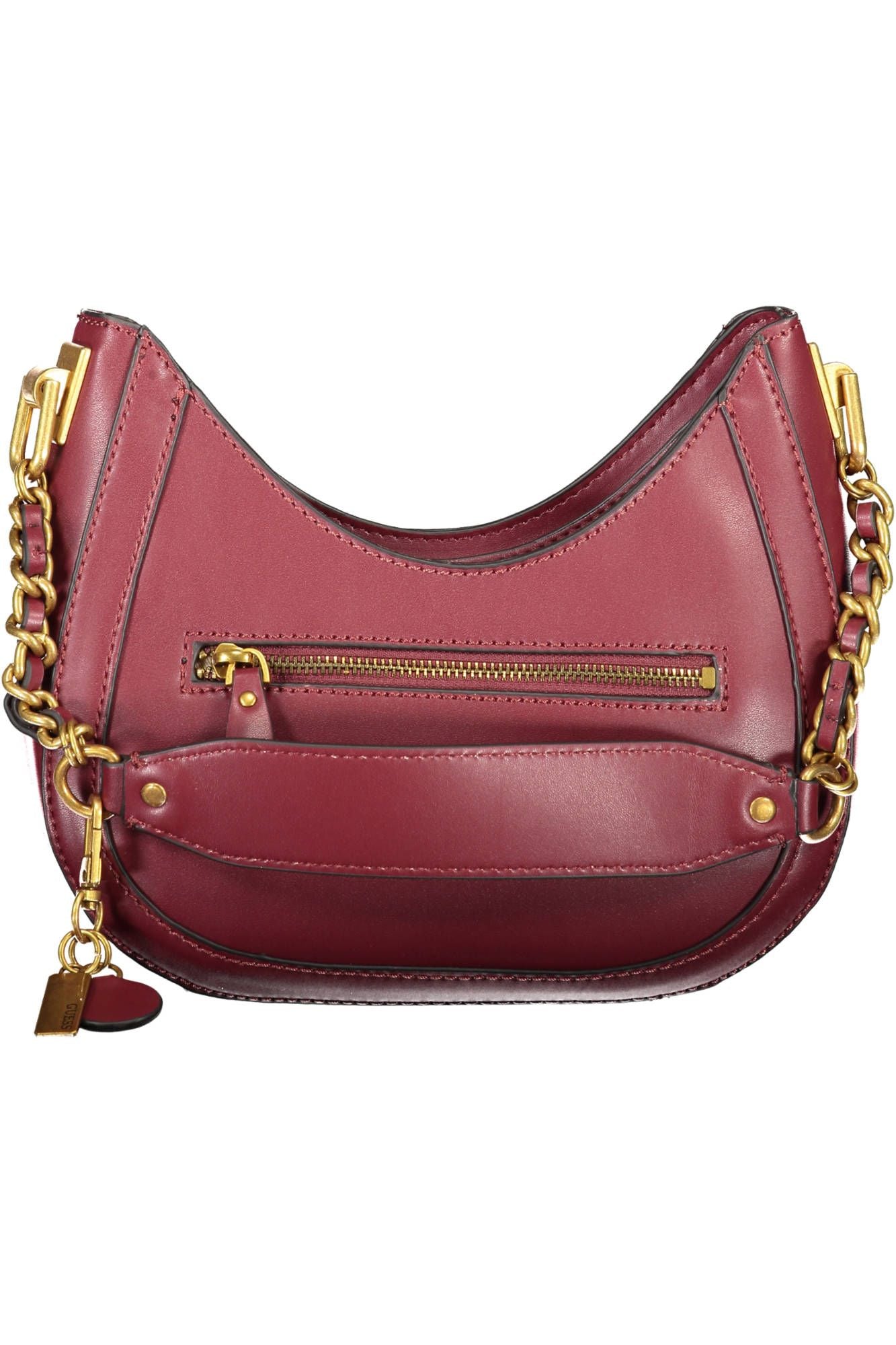 Guess Jeans Chic Purple Shoulder Bag with Contrast Details