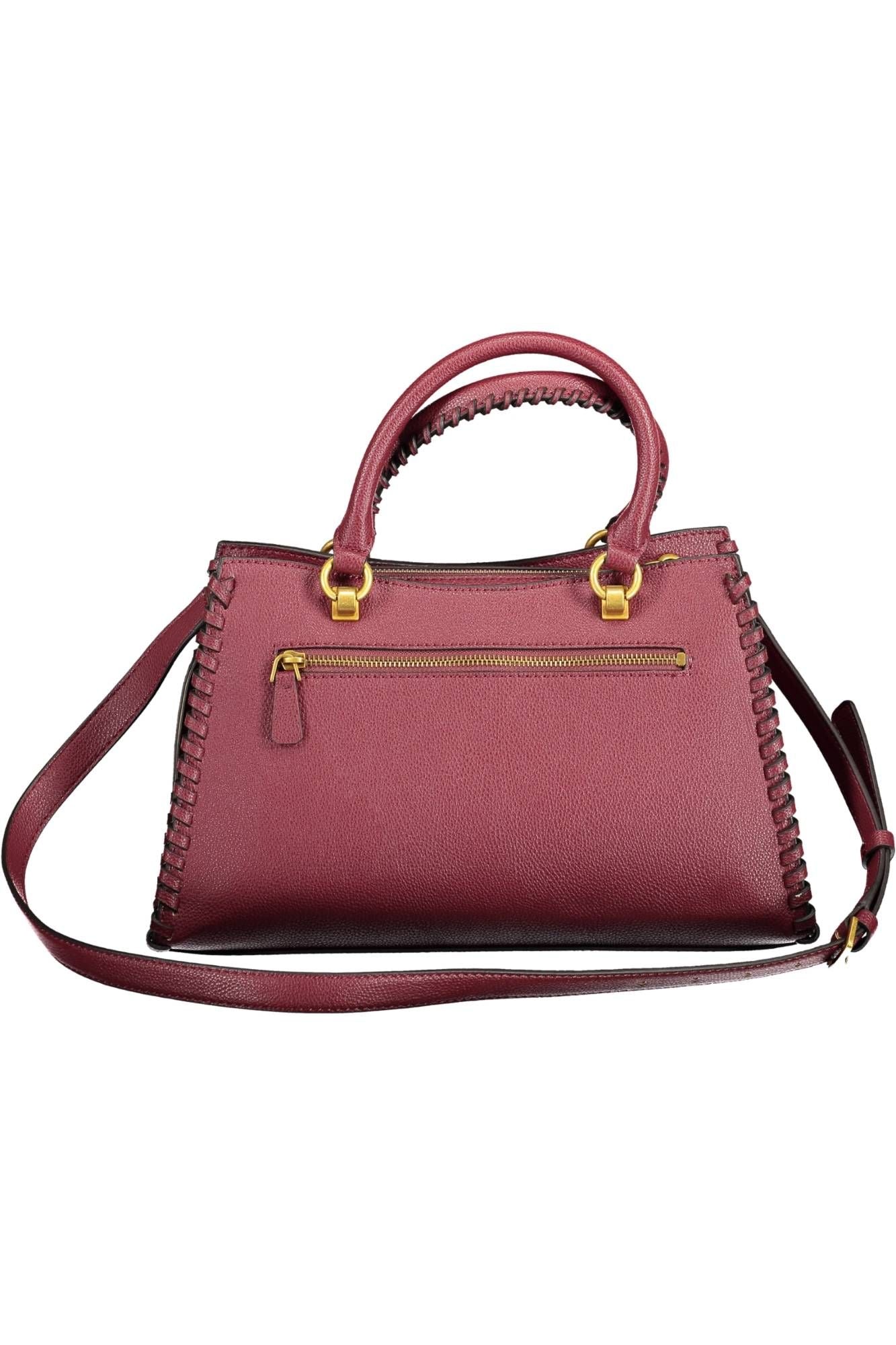 Guess Jeans Chic Purple Handbag with Contrasting Details