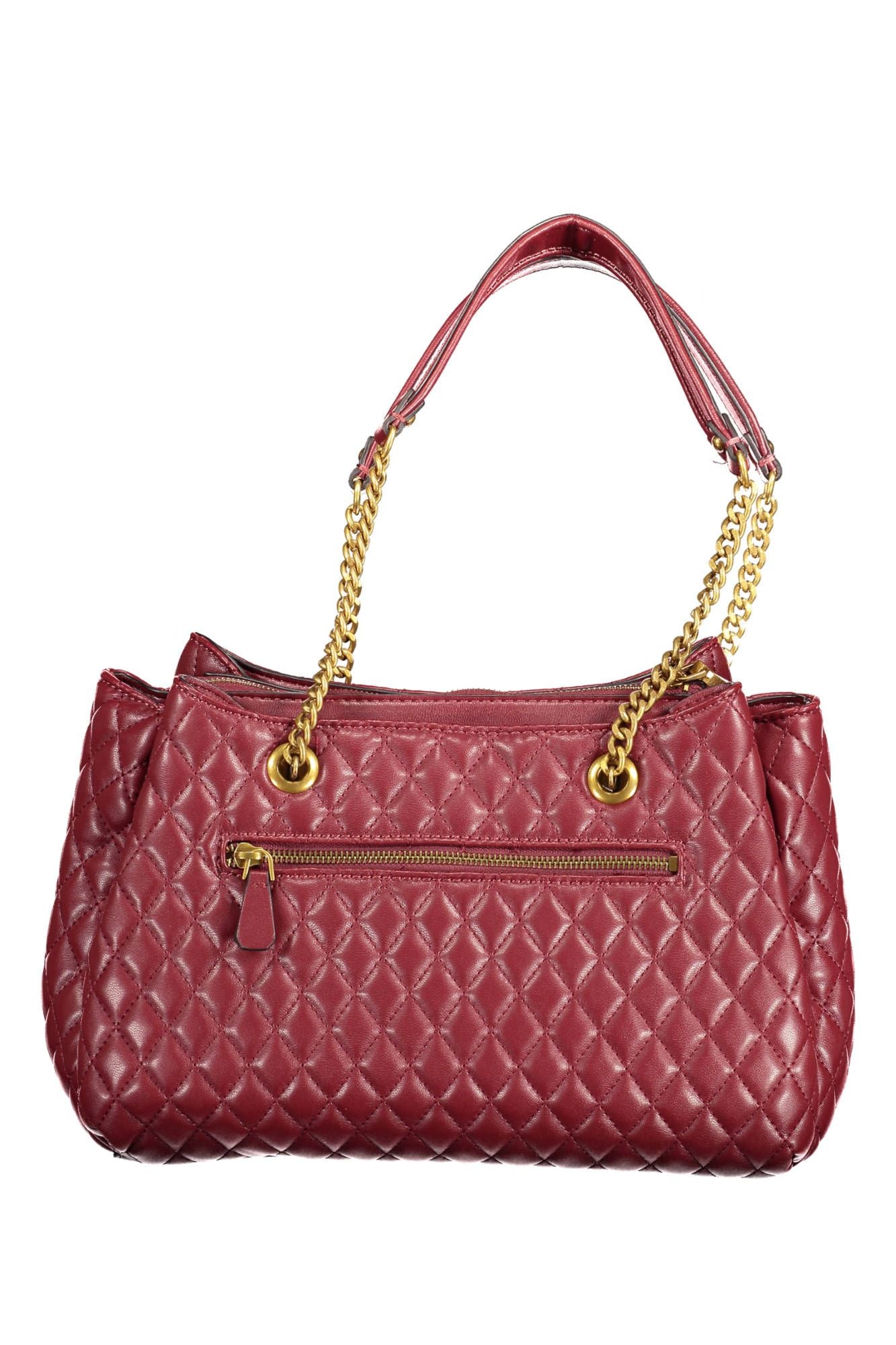 Guess Jeans Elegant Purple Chain-Handle Shoulder Bag